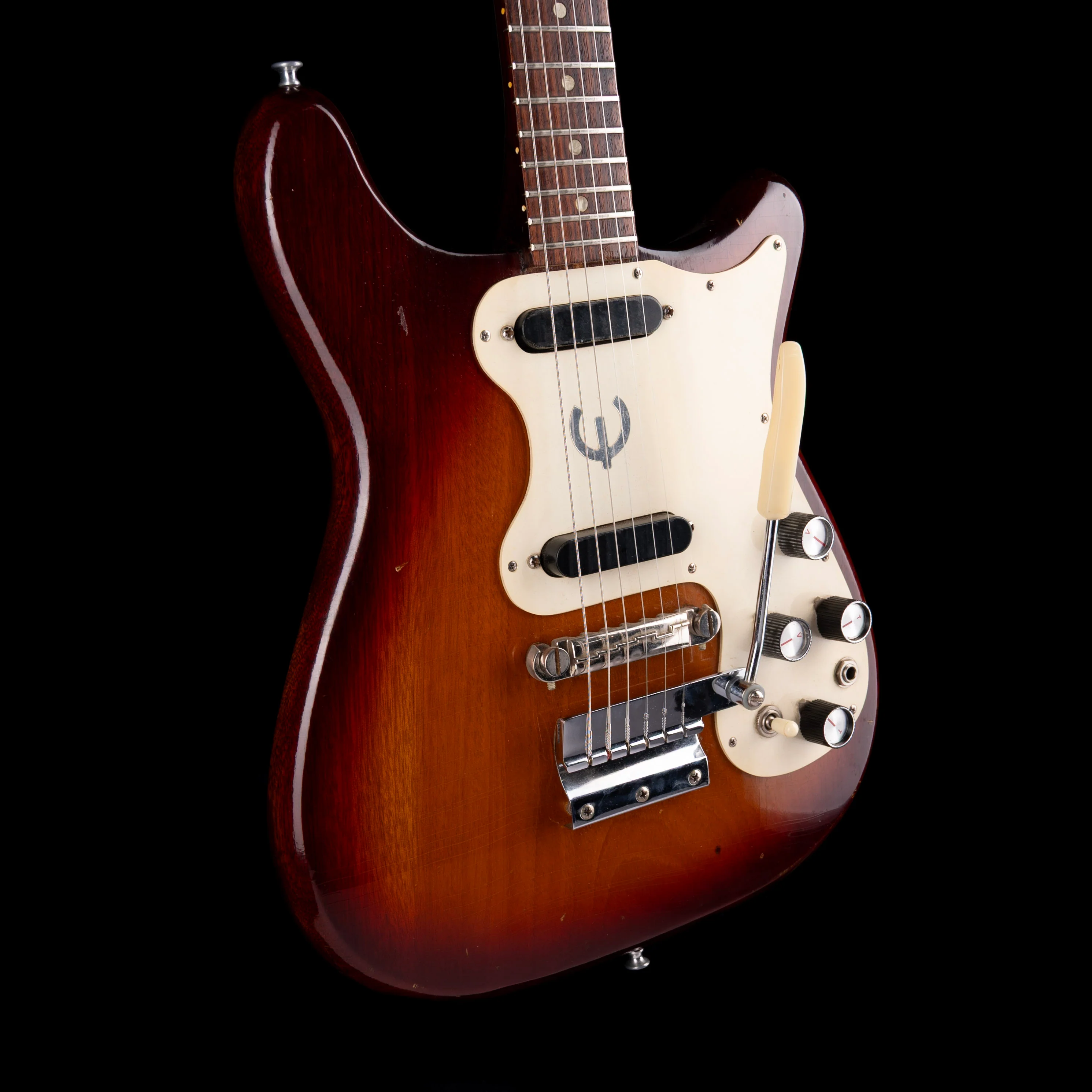 Pre Owned 1965-66 Epiphone Olympic Double Cut Sunburst With OSSC - Image 6