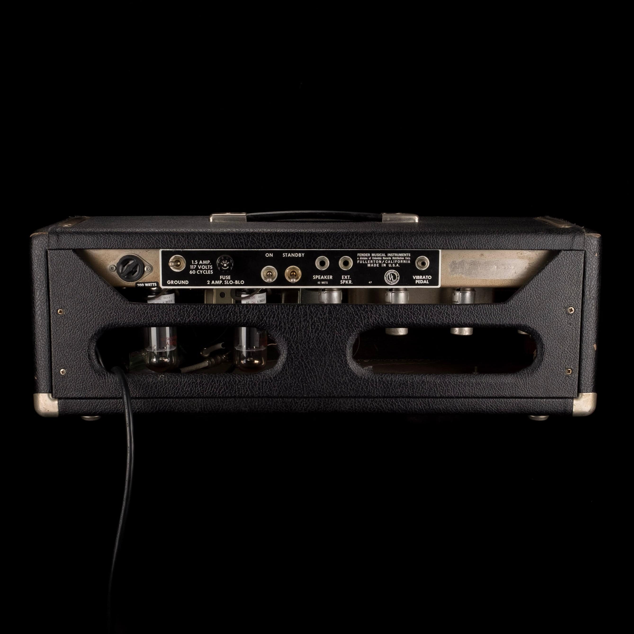 Vintage 1965 Fender Bandmaster Head And 2x12 Cabinet - Image 11