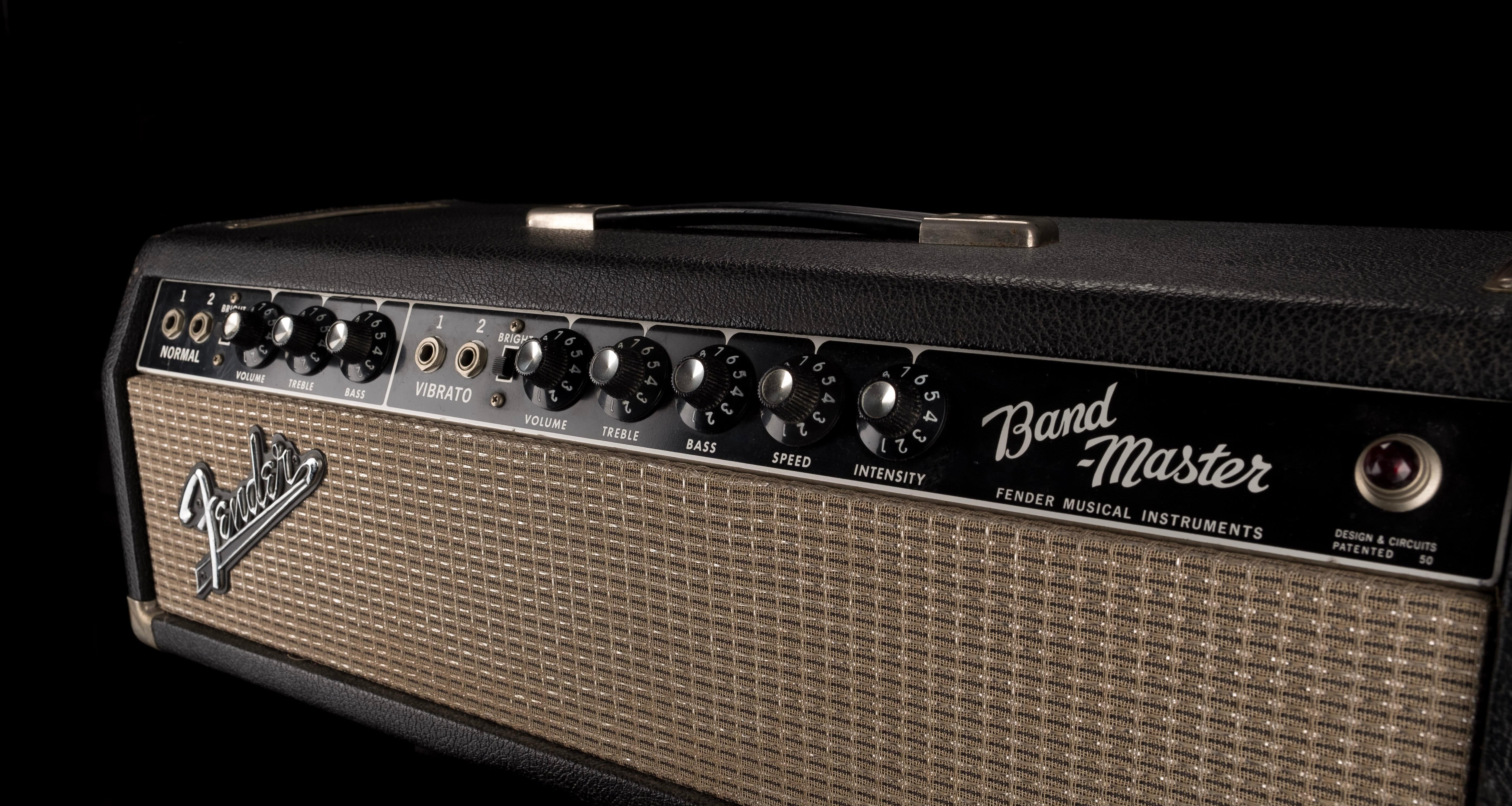 Vintage 1965 Fender Bandmaster Head And 2x12 Cabinet - Image 5
