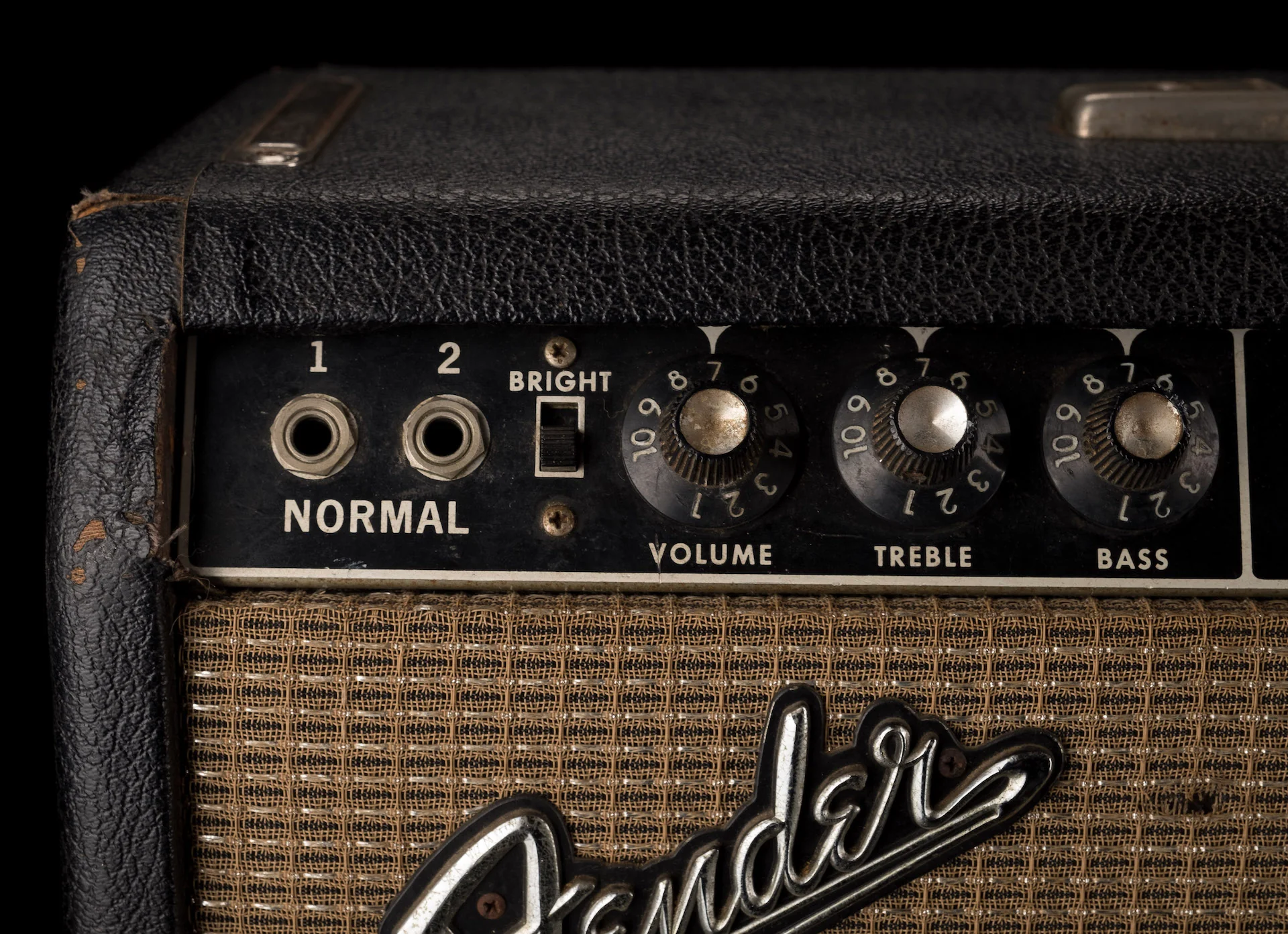 Pre Owned 1965 Fender Bandmaster Guitar Amp Head With Footswitch - Image 5