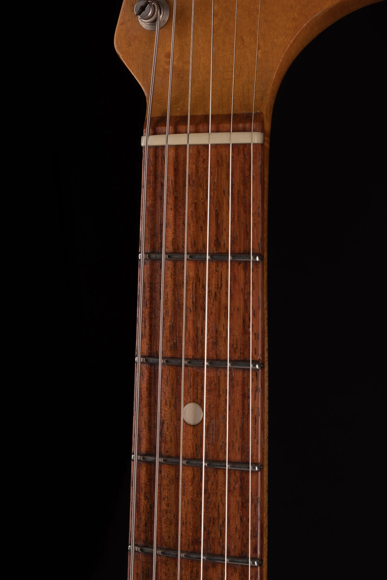 Vintage 1966 Fender Musicmaster II Olympic White With Gig Bag - Image 12