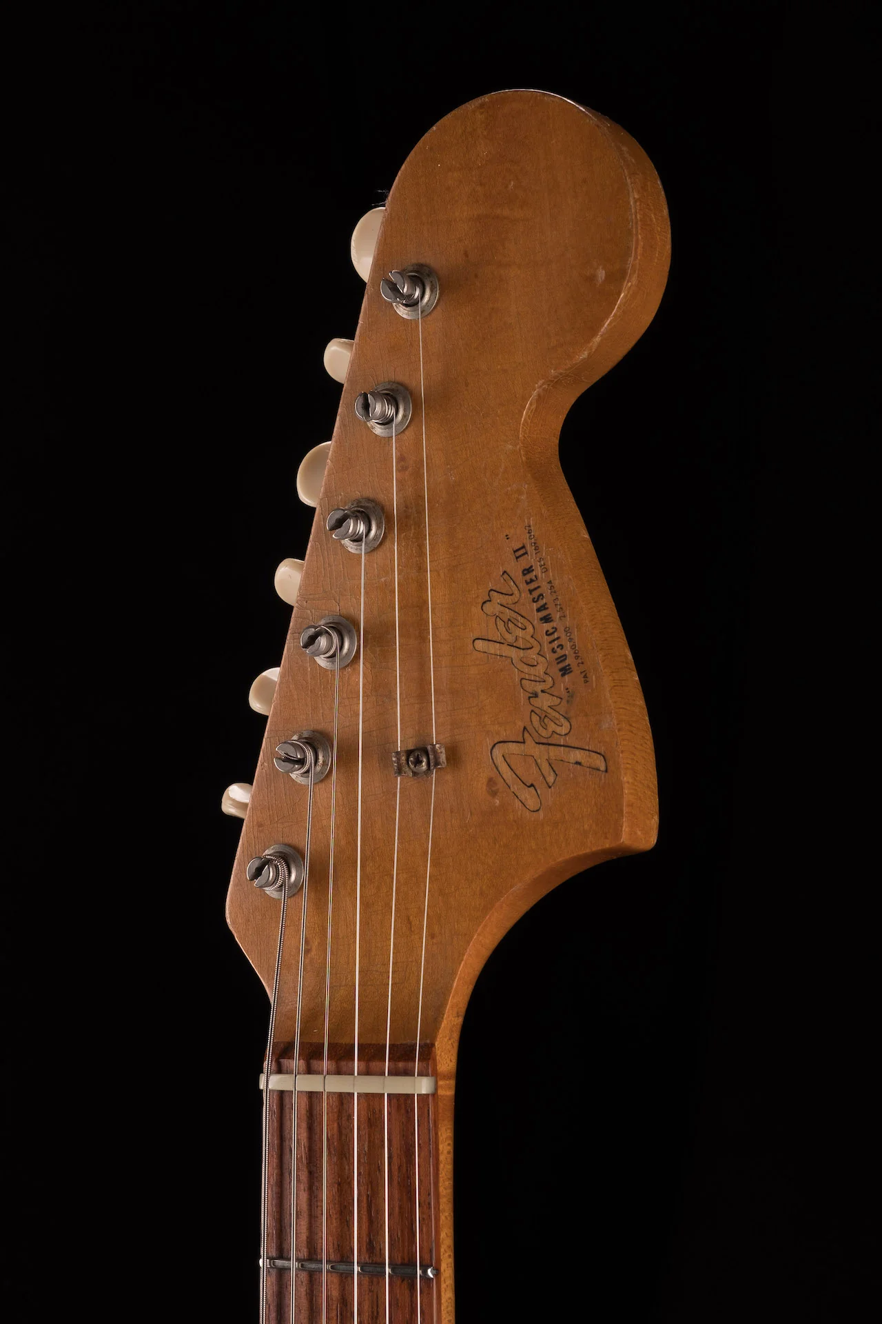 Vintage 1966 Fender Musicmaster II Olympic White With Gig Bag - Image 13