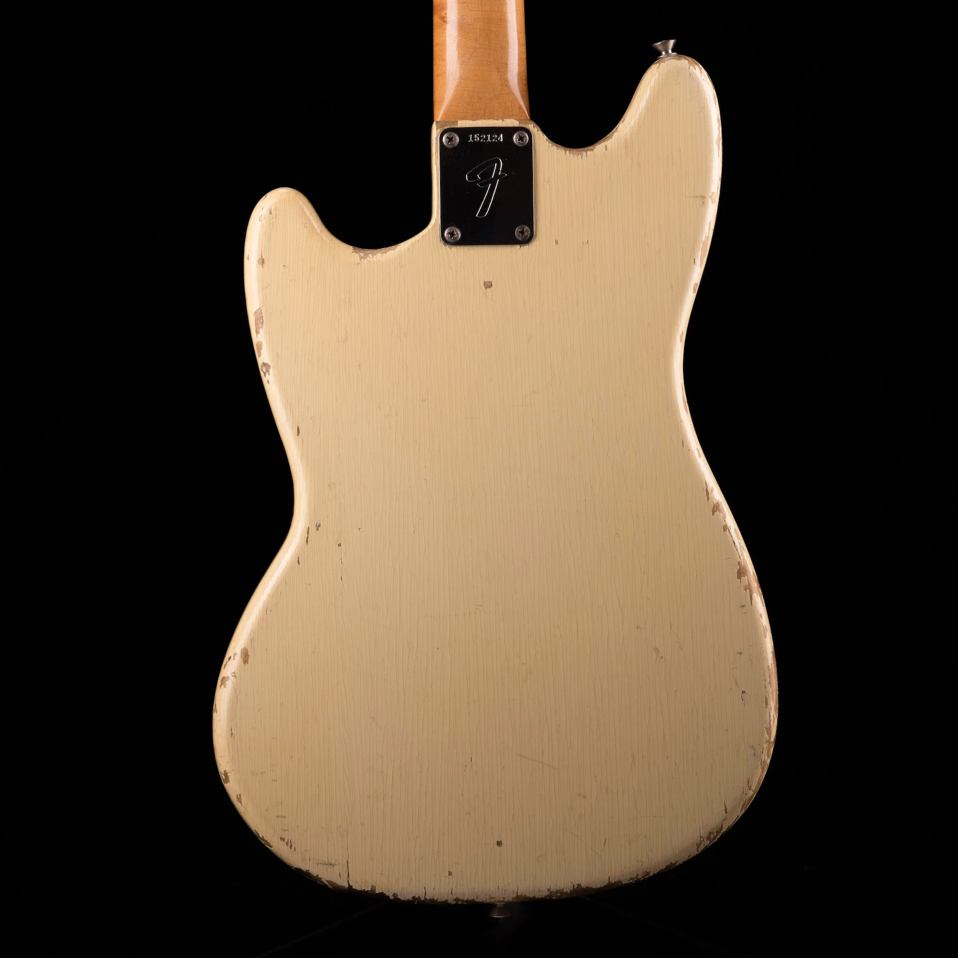 Vintage 1966 Fender Musicmaster II Olympic White With Gig Bag - Image 3