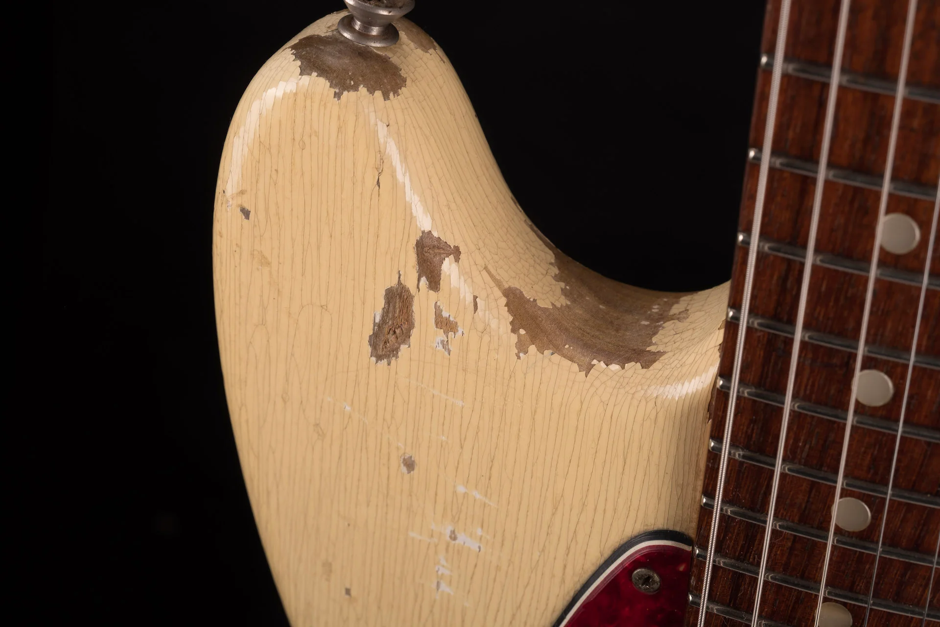 Vintage 1966 Fender Musicmaster II Olympic White With Gig Bag - Image 8