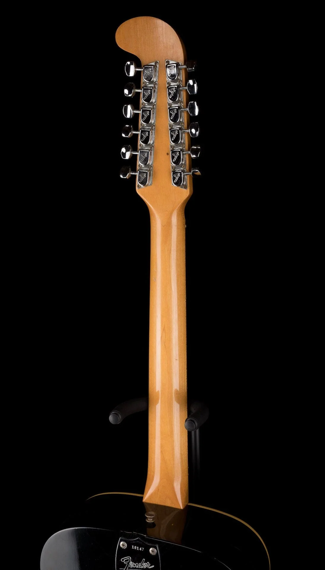 Pre-owned 1968 Fender Villager Acoustic - Rare Black Version - Image 16