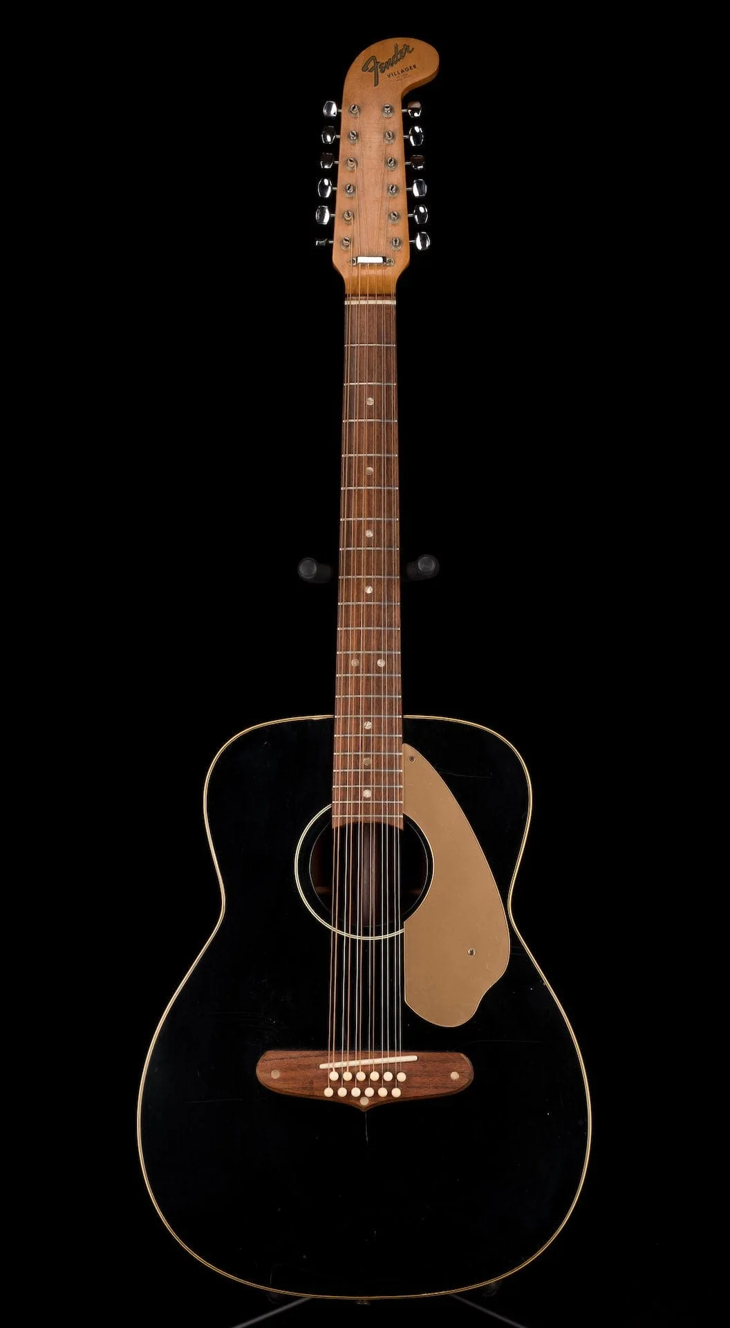 Pre-owned 1968 Fender Villager Acoustic - Rare Black Version - Image 2