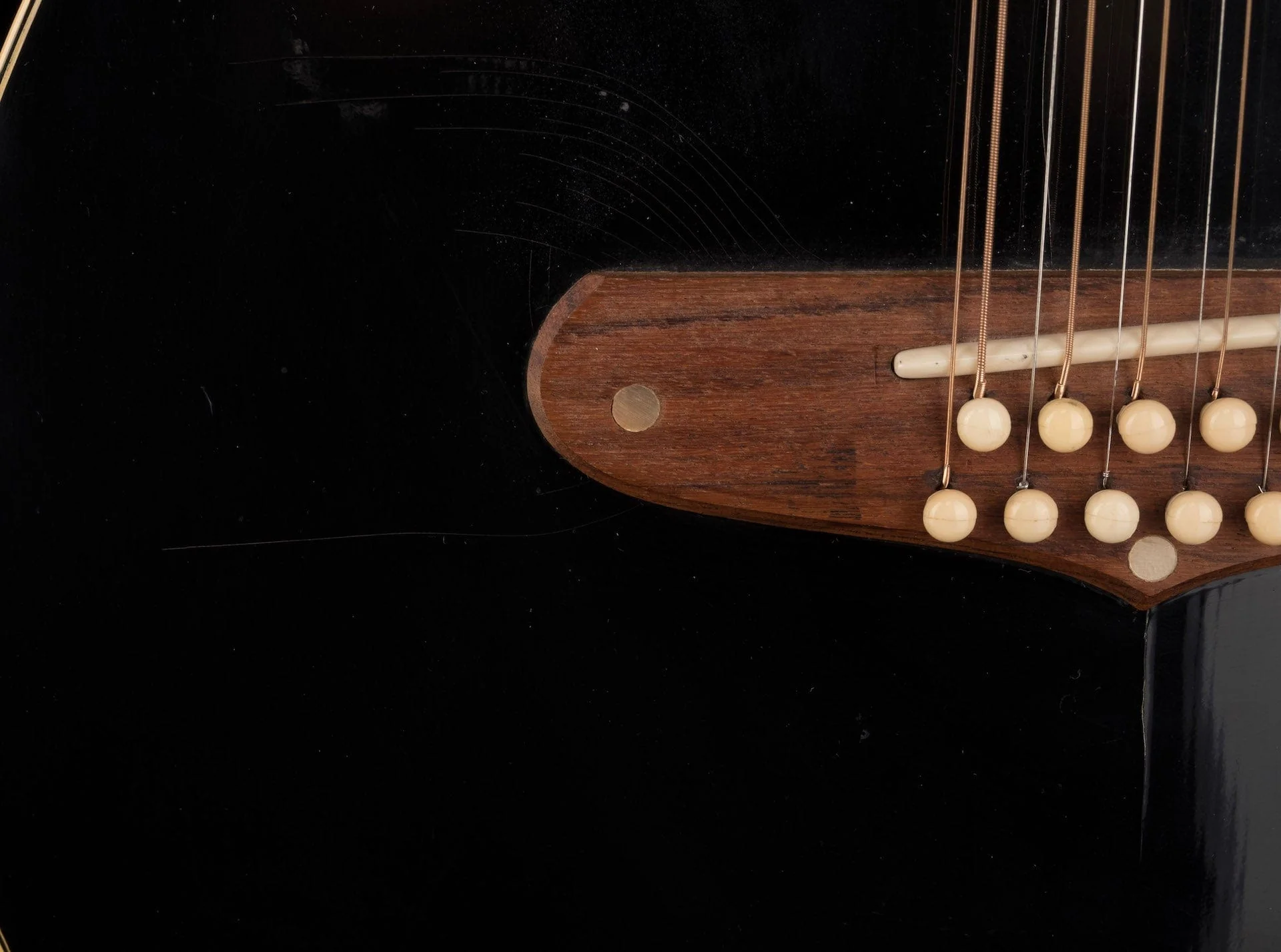 Pre-owned 1968 Fender Villager Acoustic - Rare Black Version - Image 9