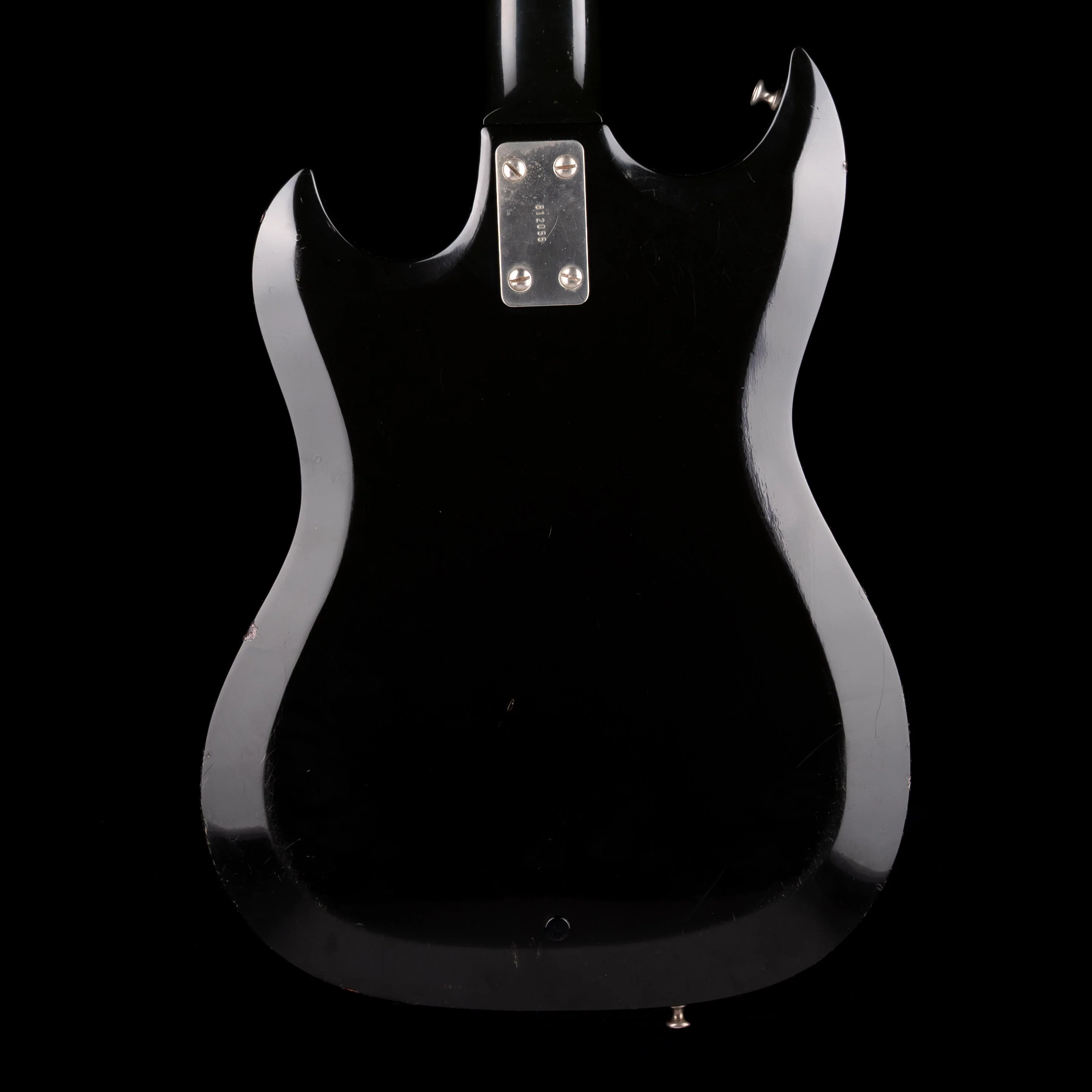 Pre Owned 1968 Hagstrom HB-1 Bass Black With OHSC - Image 9