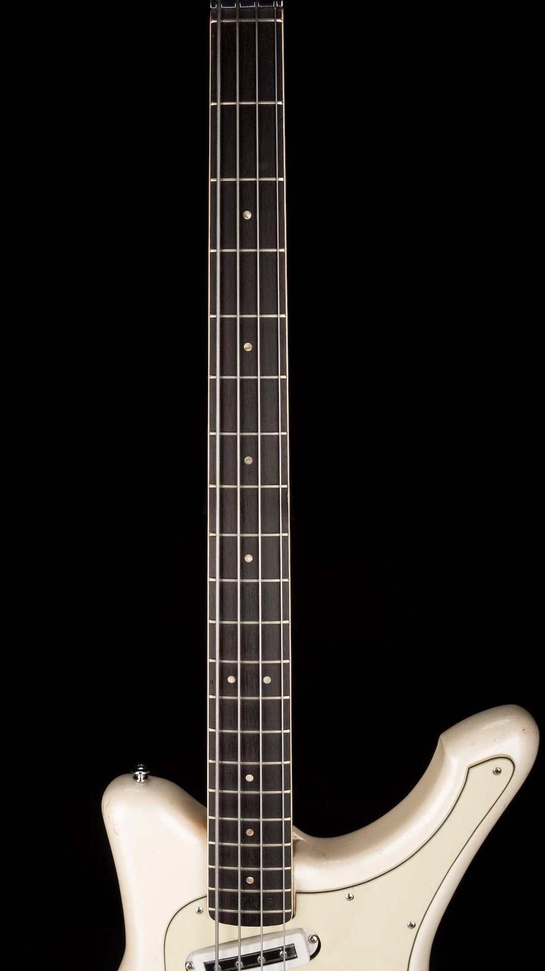 Vintage 1968 Yamaha SB-5A White “Flying Samurai” Bass With Hard Case - Image 13