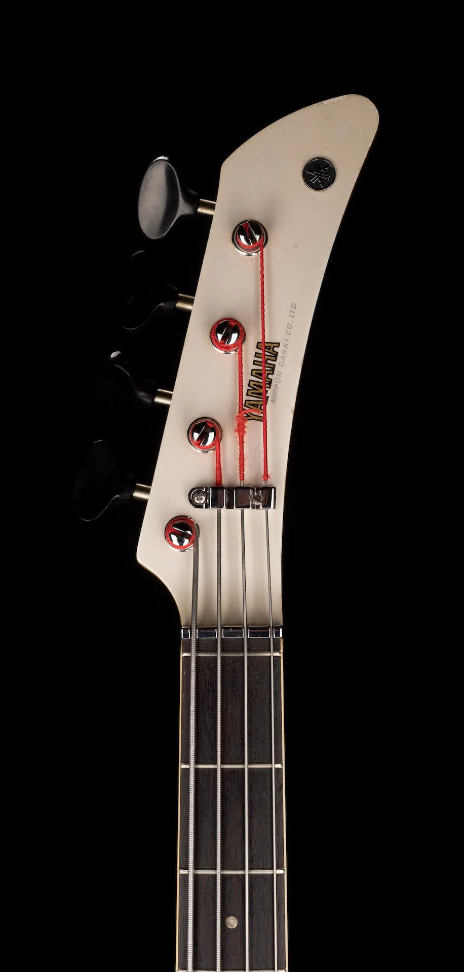 Vintage 1968 Yamaha SB-5A White “Flying Samurai” Bass With Hard Case - Image 19