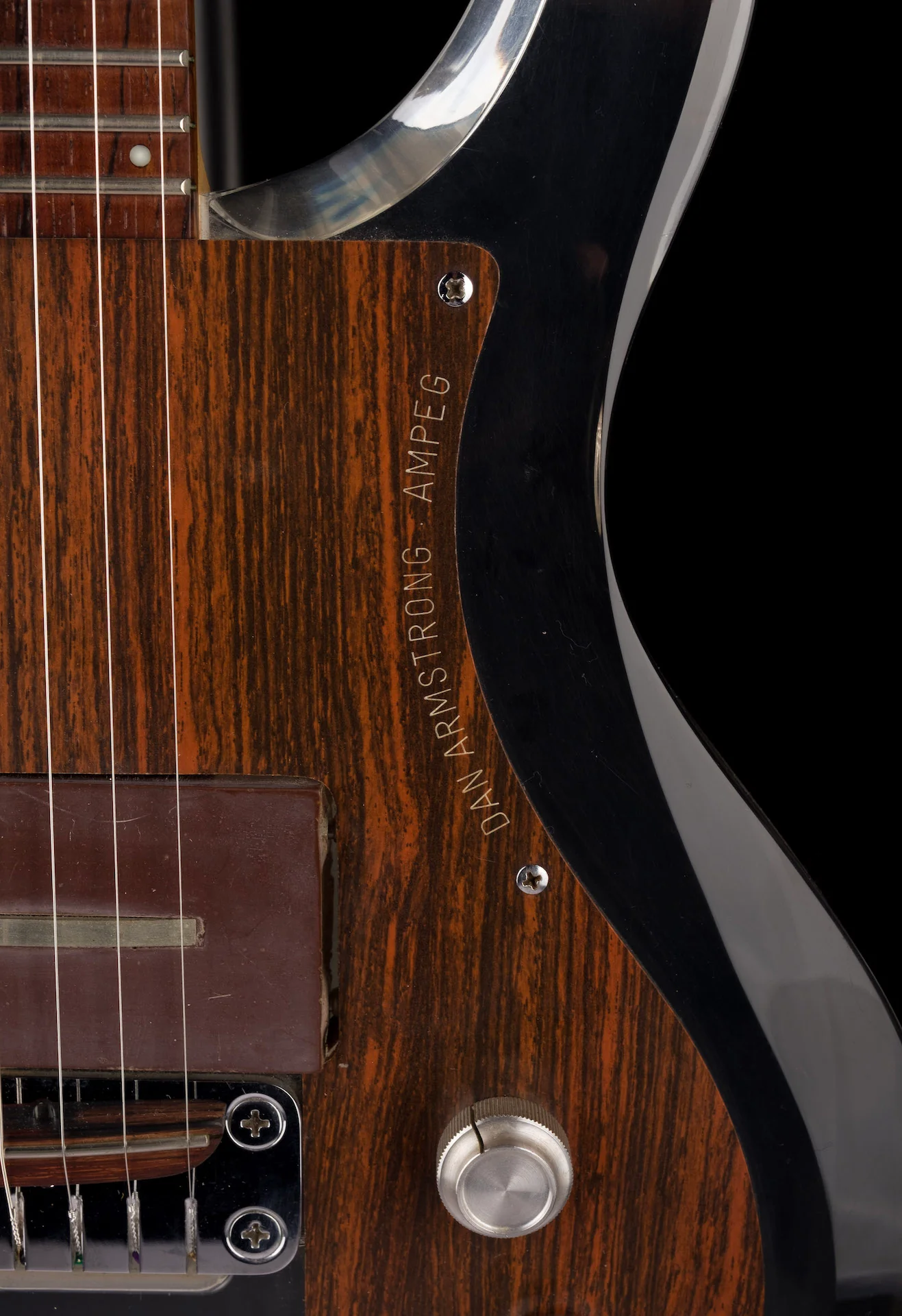 Pre Owned 1969 Ampeg Dan Armstrong Clear Lucite Guitar - John Waite Collection - Image 8