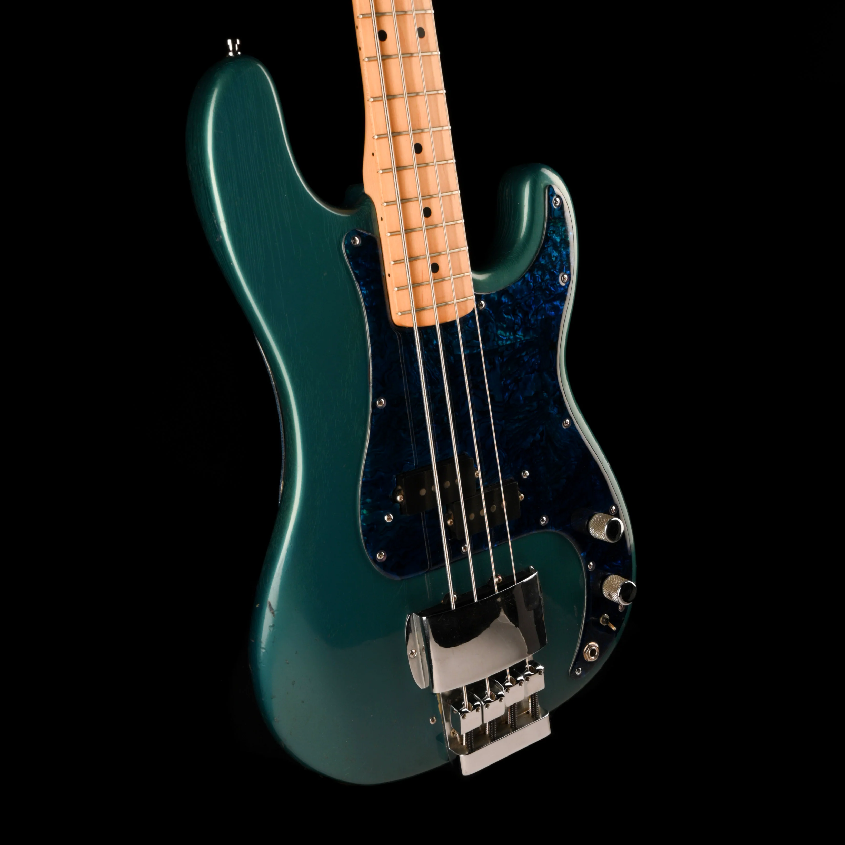 Vintage 1971 Fender Precision Bass Modified Ocean Turquoise with OHSC - Image 6