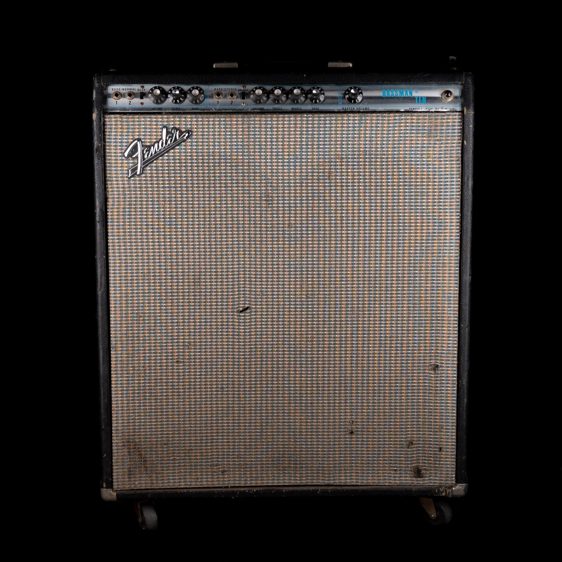 Pre Owned 1970's Fender Bassman Ten 50-watt 4x10" Silverface Guitar Amp Combo