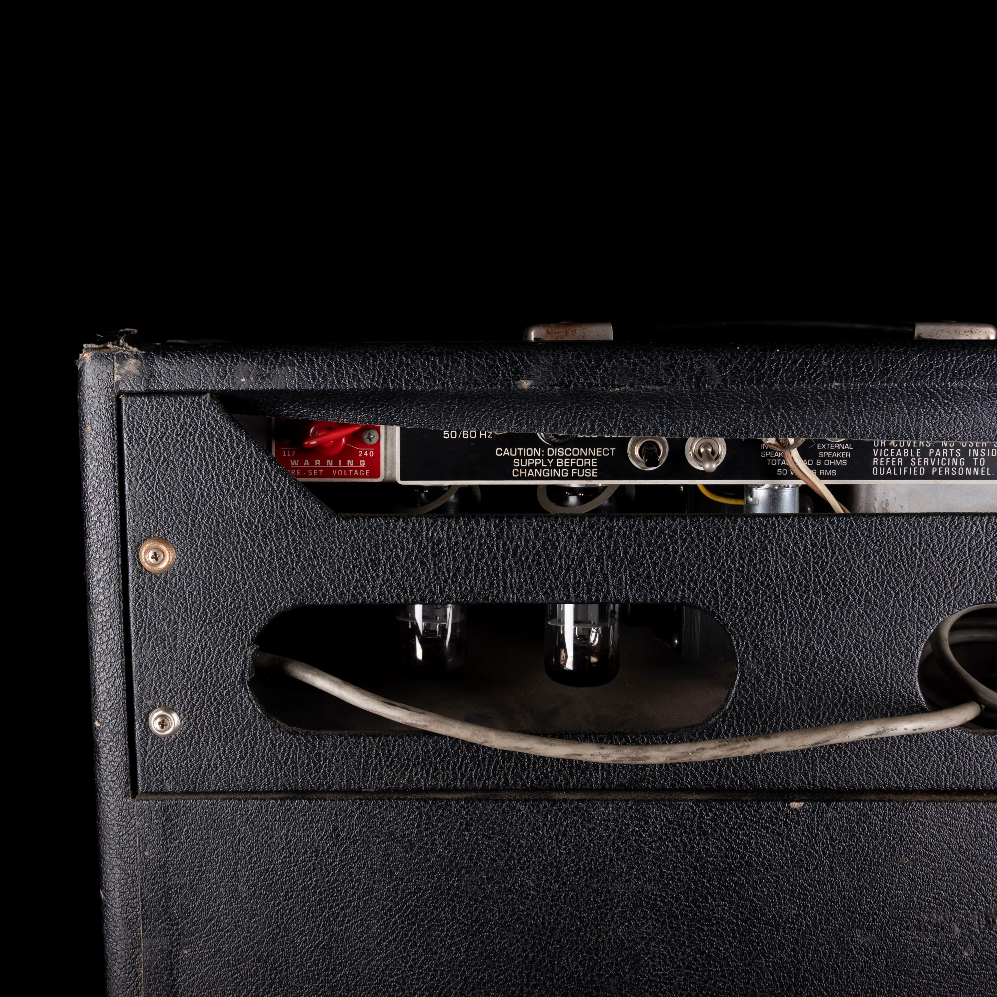 Pre Owned 1970's Fender Bassman Ten 50-watt 4x10" Silverface Guitar Amp Combo - Image 9