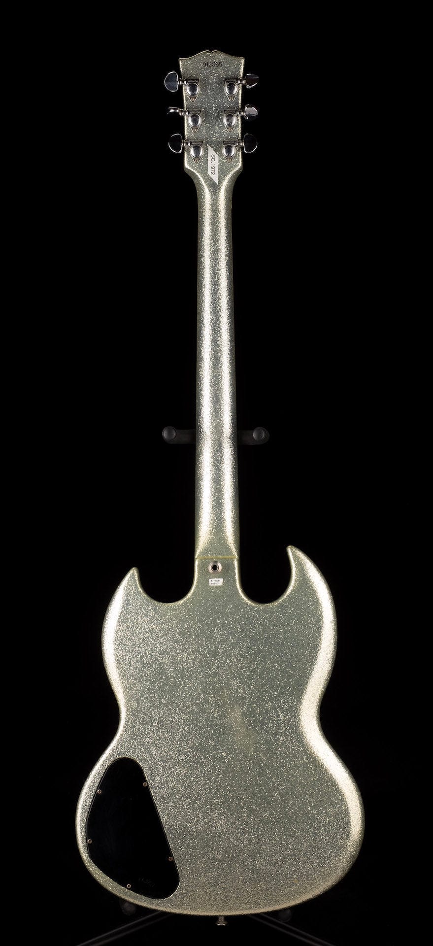 Vintage 1970's Gibson SG Standard Silver Sparkle With Lyre Tailpiece With HSC - Image 14