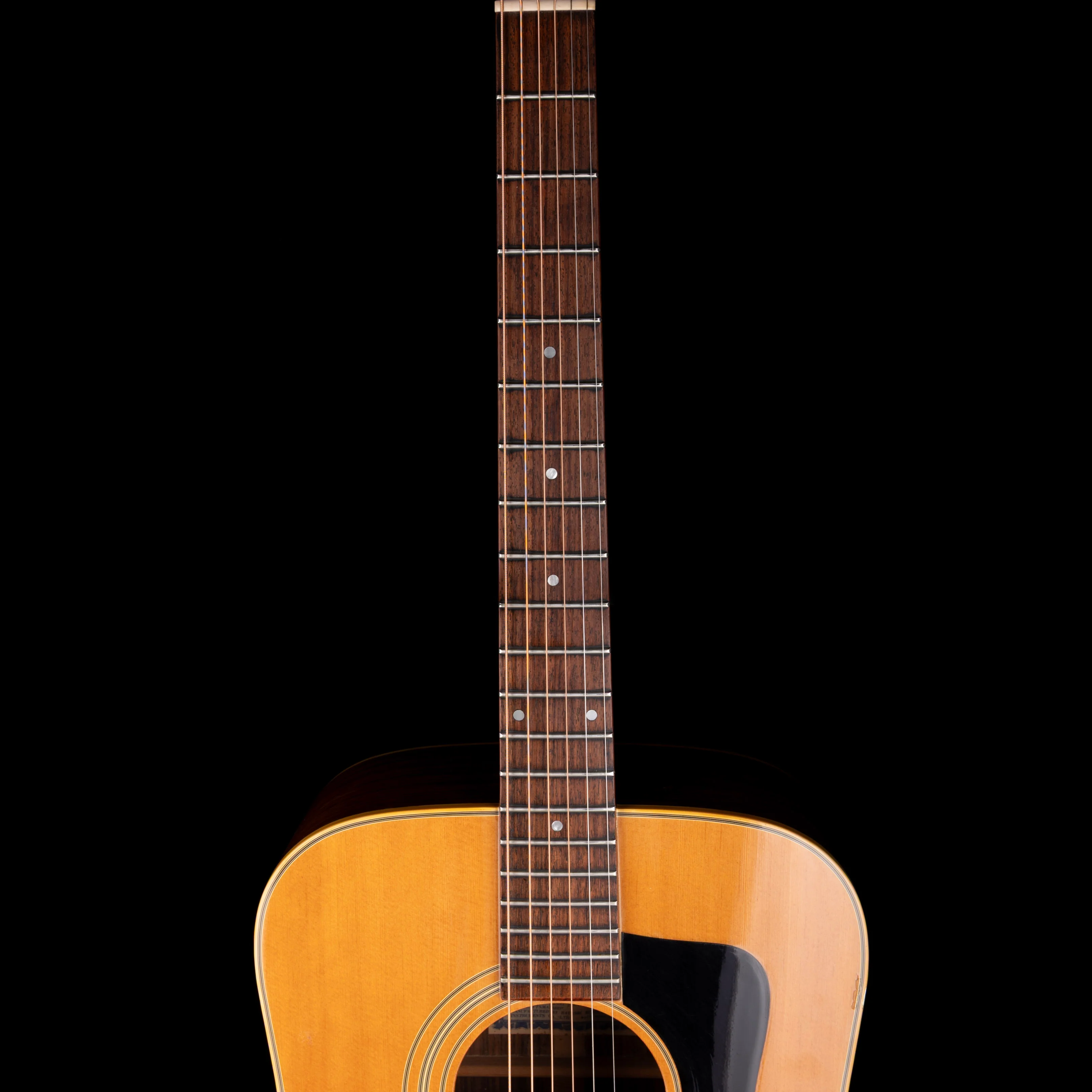 Pre Owned 1970's Rider RG-500 Acoustic Guitar Natural With Gig Bag - Image 8