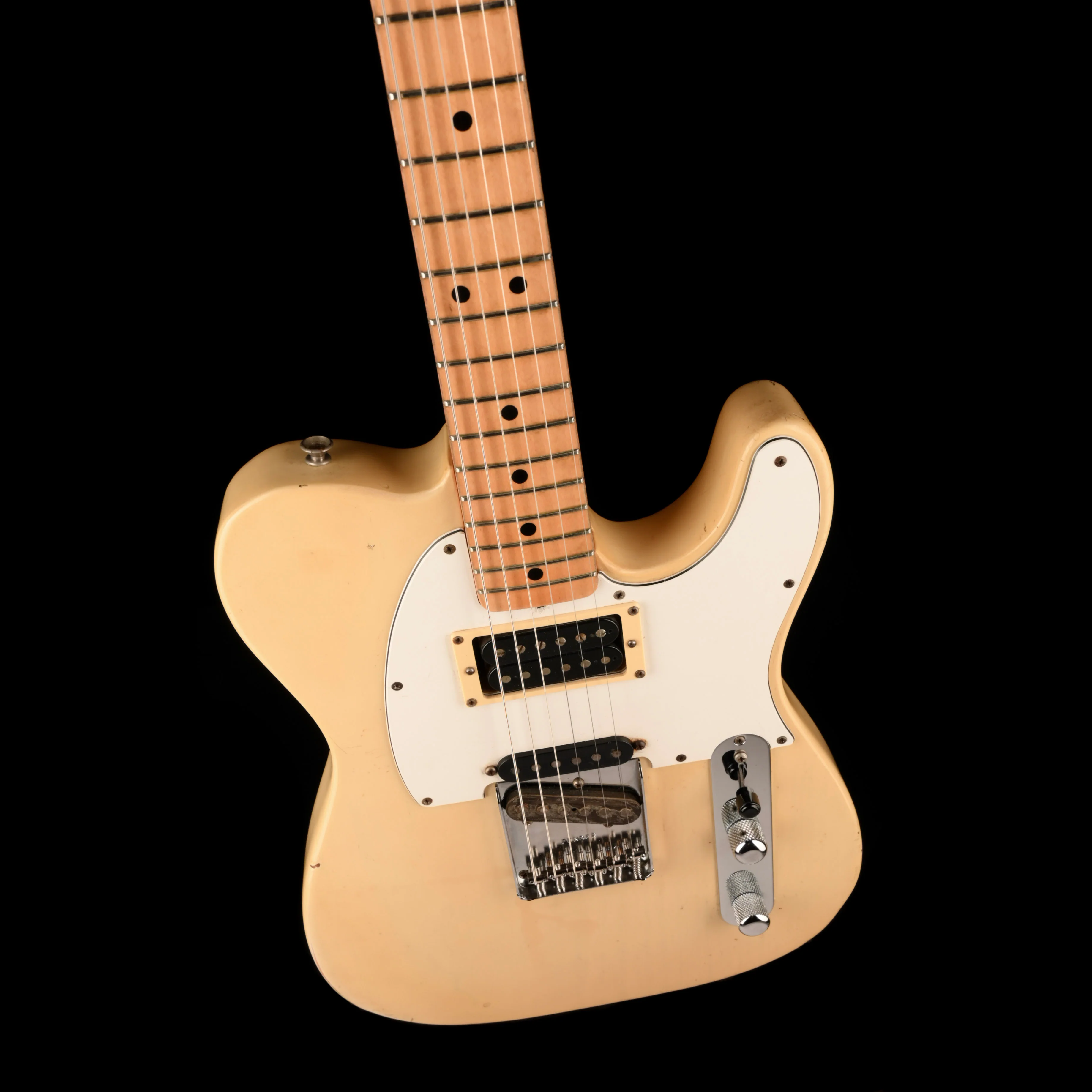 Vintage 1975 Fender Telecaster Blonde Modded With Case - Image 3