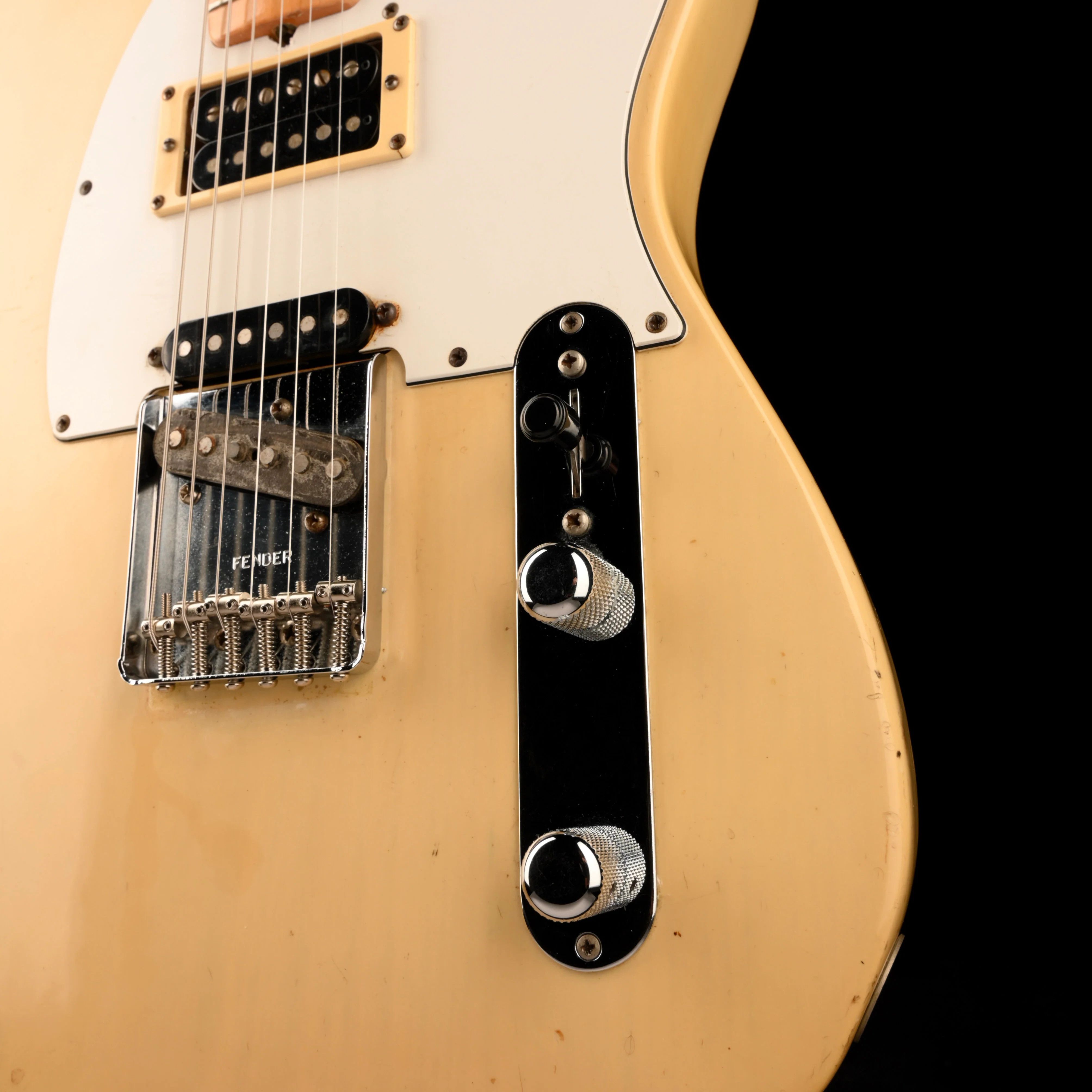 Vintage 1975 Fender Telecaster Blonde Modded With Case - Image 5