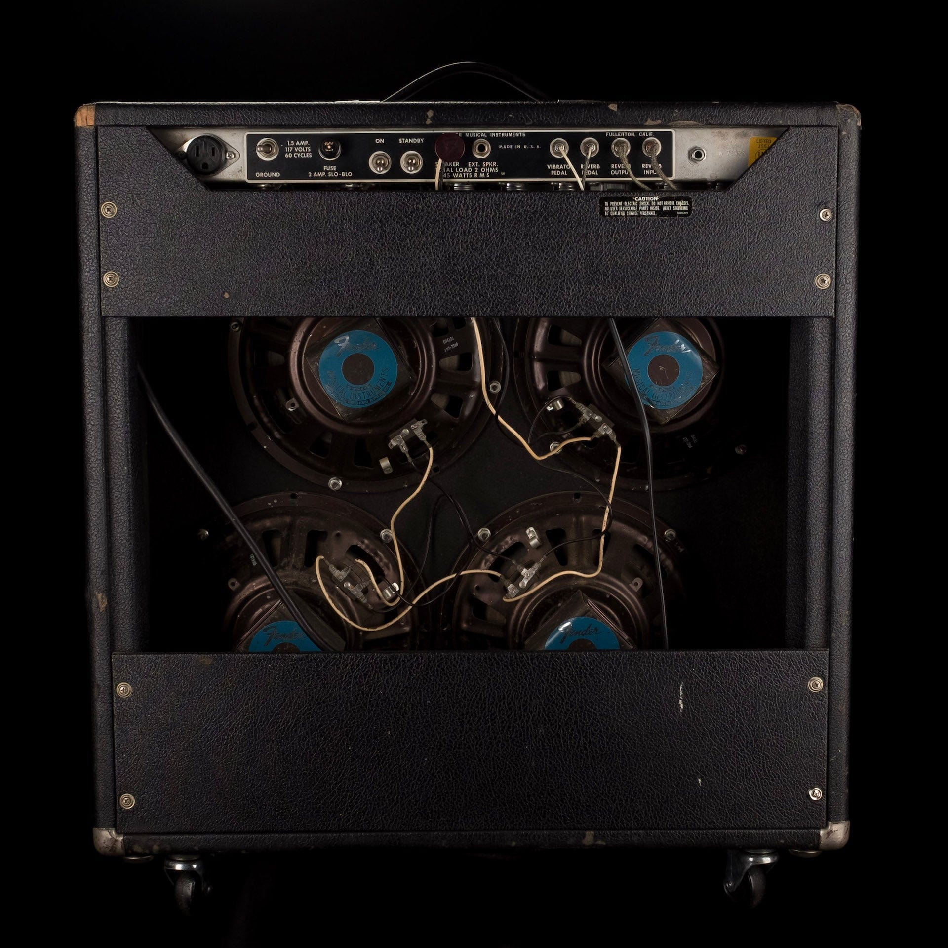 Vintage 1973 Fender Super Reverb Silverface Guitar Amp Combo - Image 10