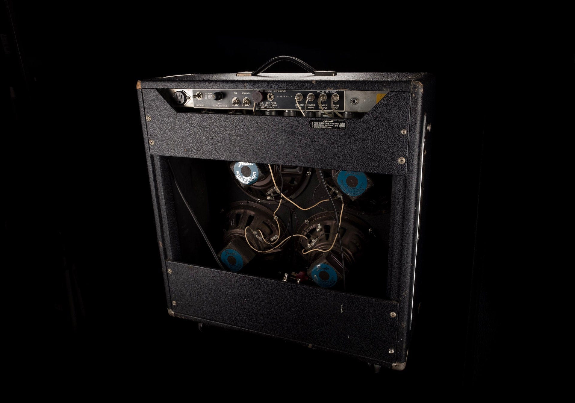 Vintage 1973 Fender Super Reverb Silverface Guitar Amp Combo - Image 17