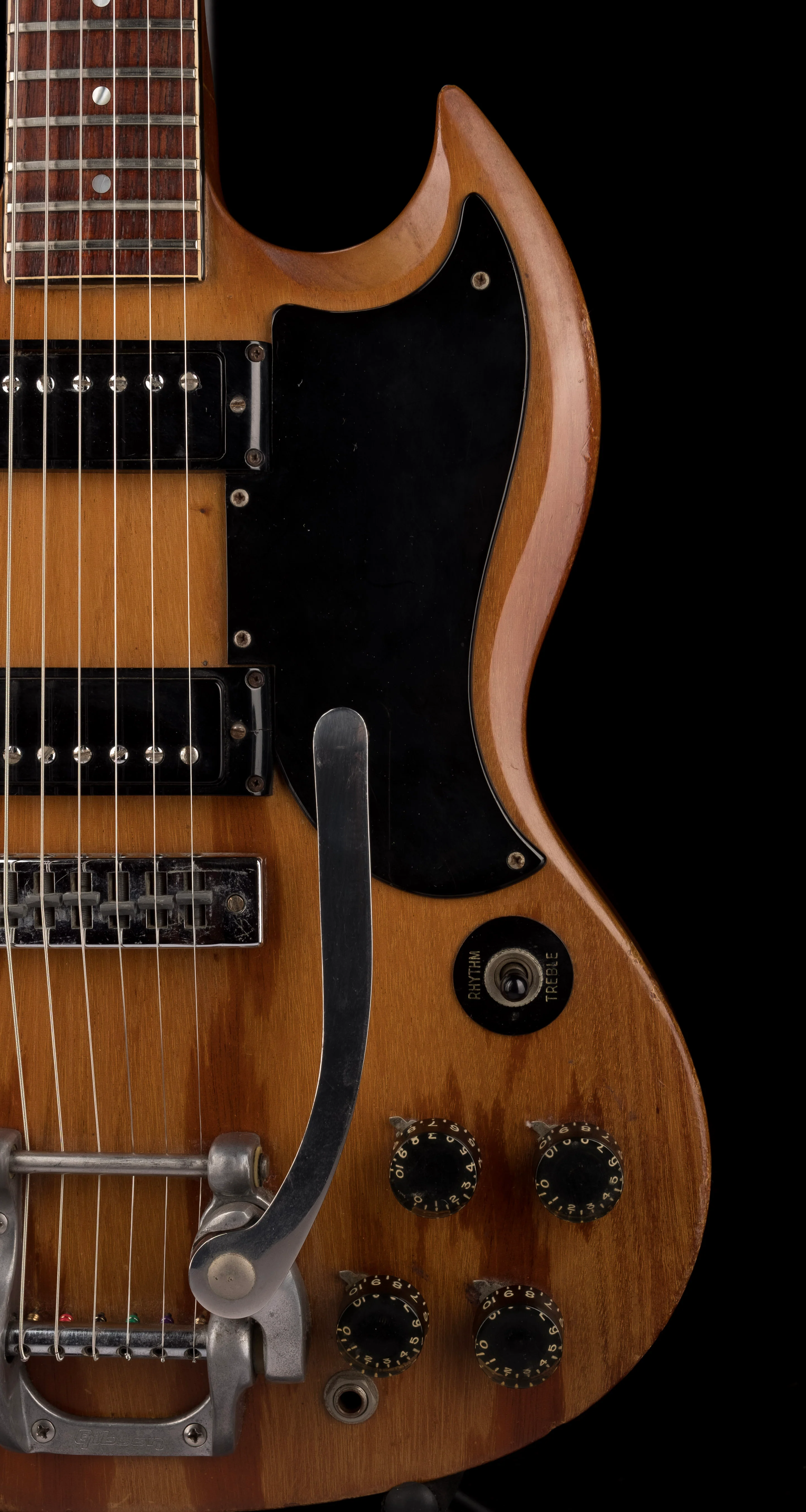 Pre Owned 1973 Gibson SG Special Walnut With Bigsby With Case - Image 9