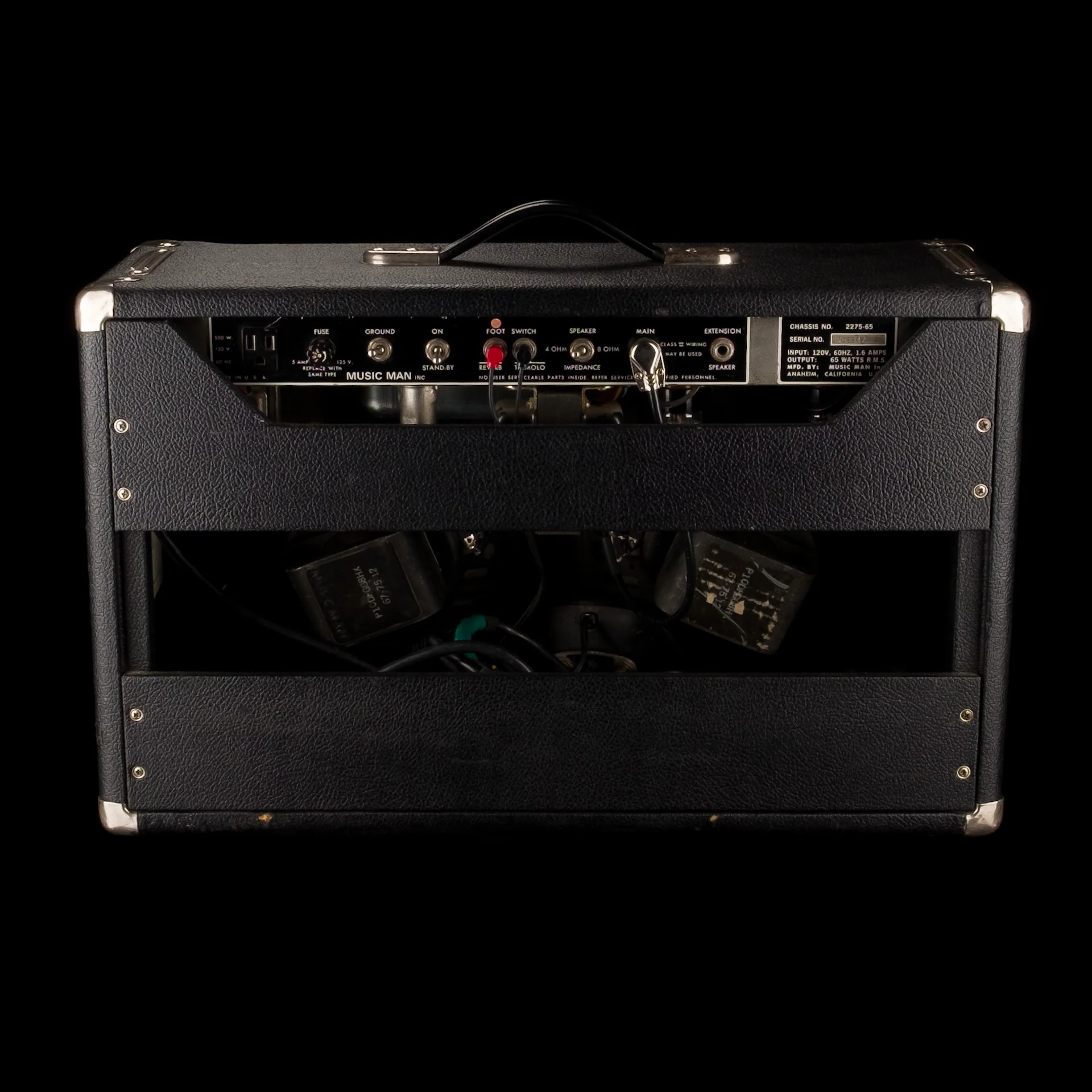 Vintage 1974 Music Man 210-Sixty Five Guitar Amp Combo With Original Footswitch - Image 9