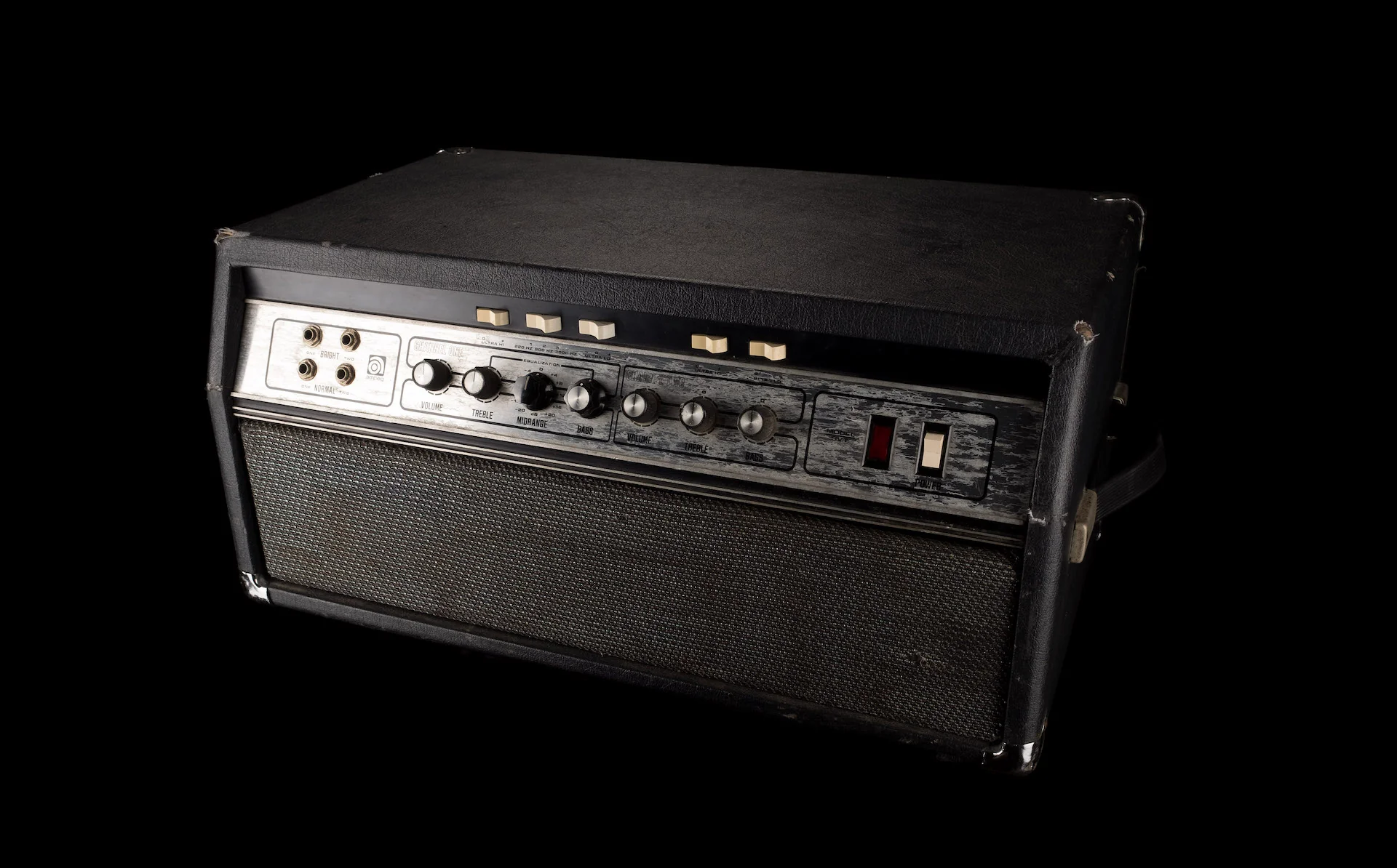 Vintage 1976 Ampeg SVT Curved Line Bass Amp Head With Road Case - Image 2