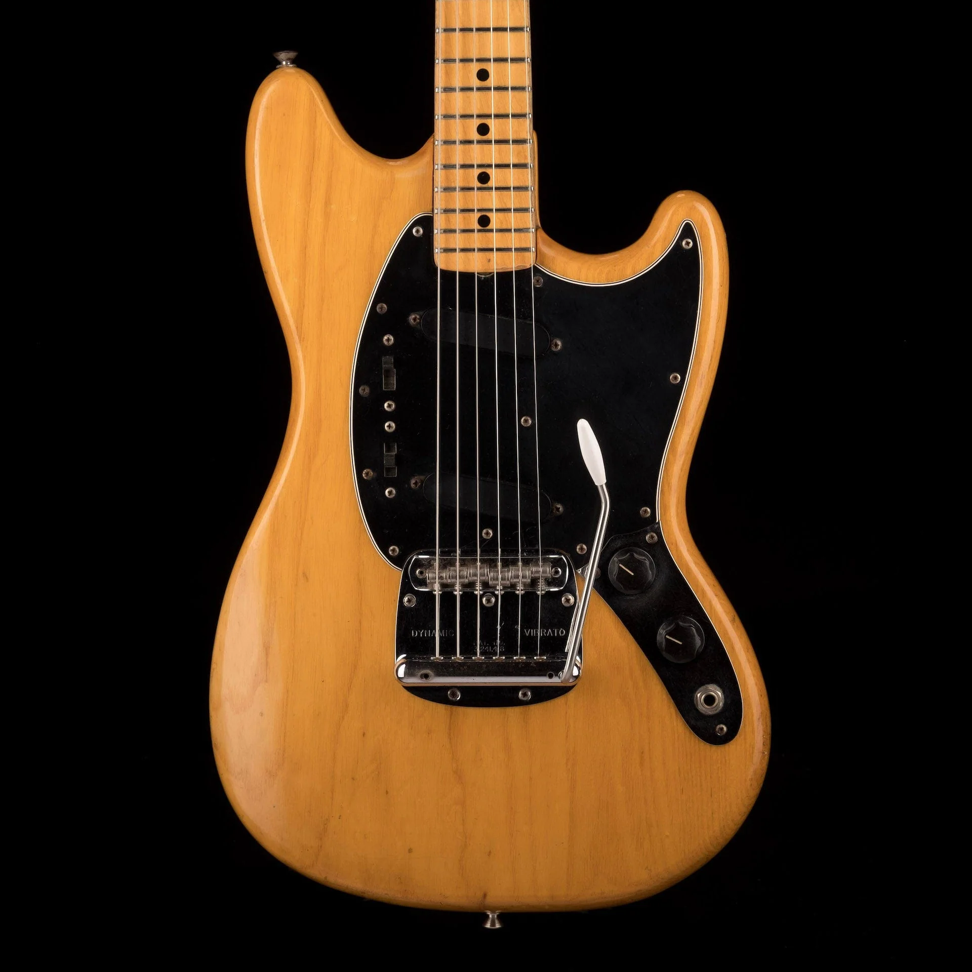 Vintage 1976 Fender Mustang Natural With OHSC