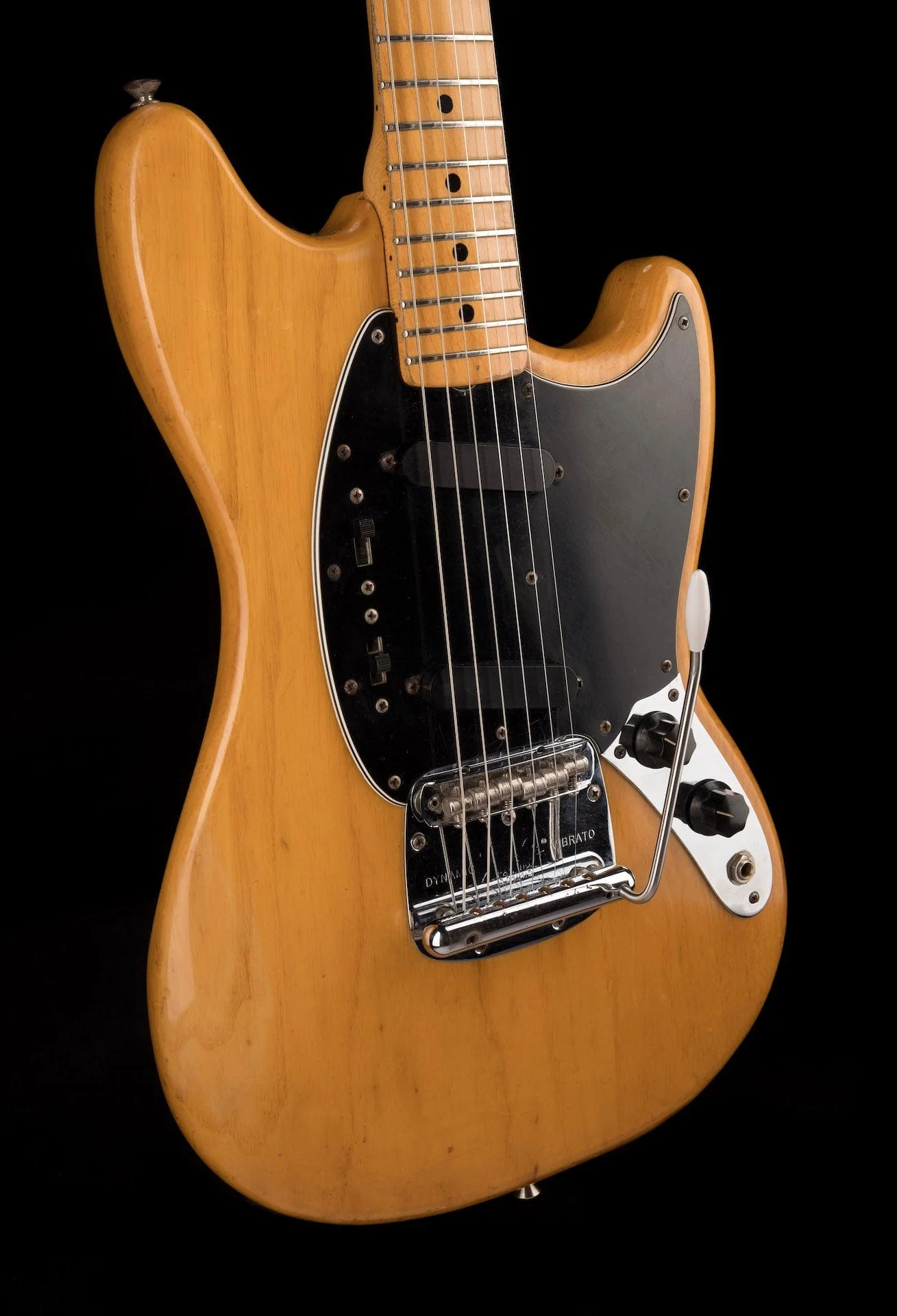 Vintage 1976 Fender Mustang Natural With OHSC - Image 10