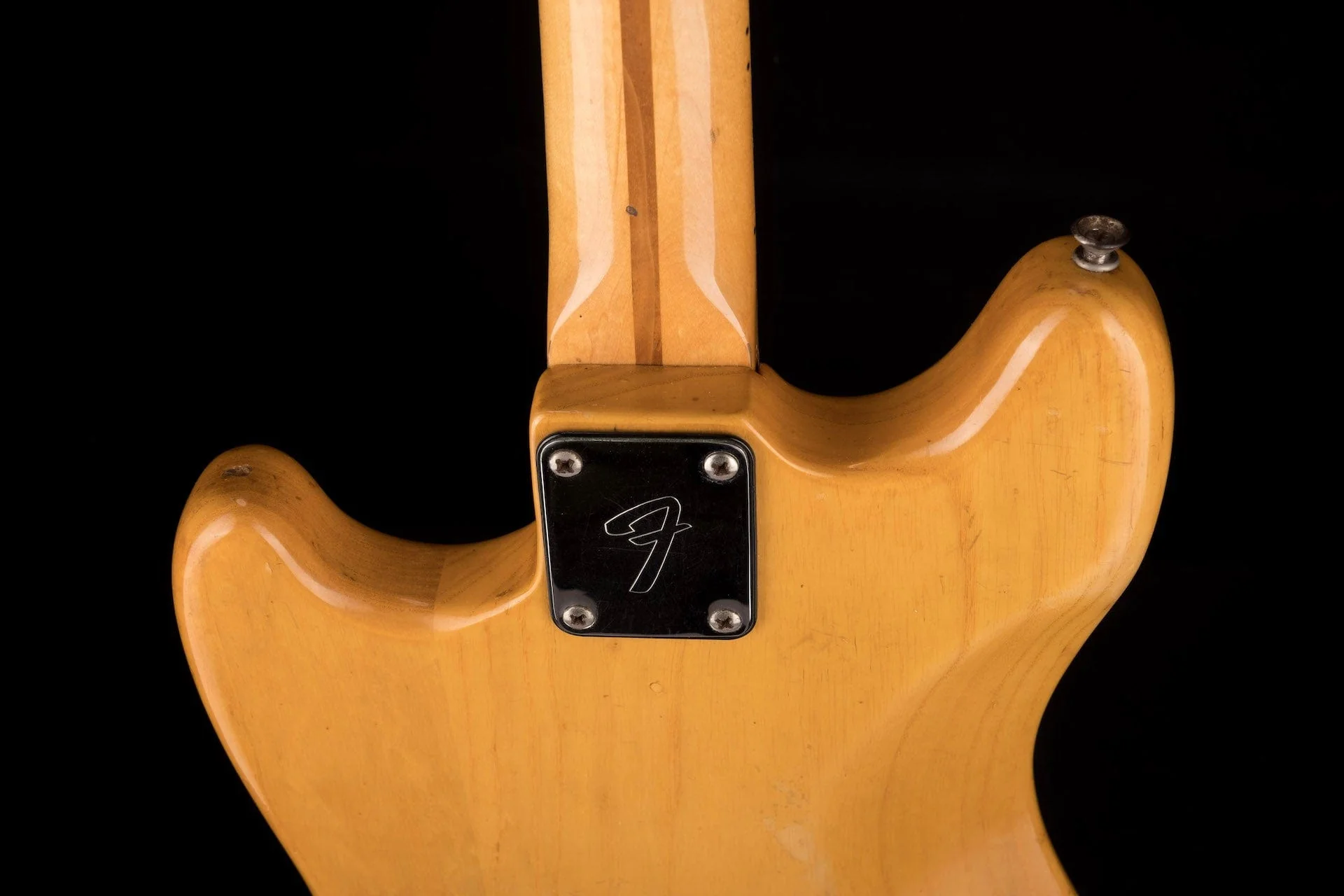 Vintage 1976 Fender Mustang Natural With OHSC - Image 16