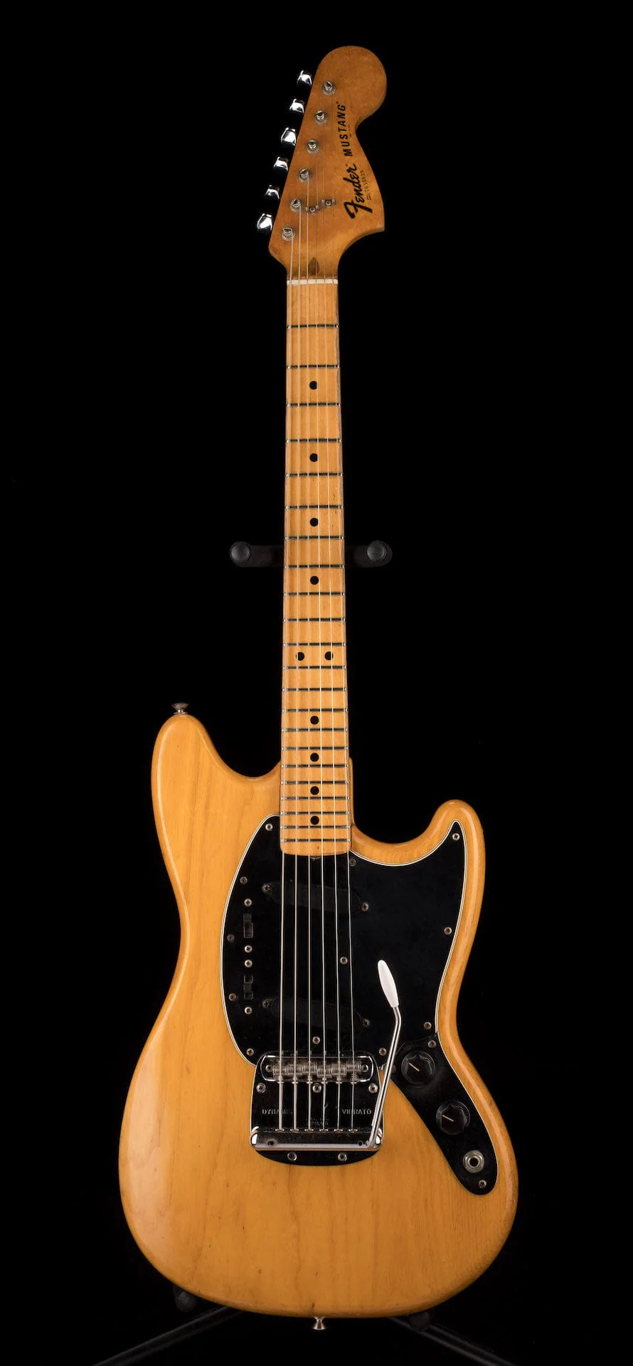 Vintage 1976 Fender Mustang Natural With OHSC - Image 2