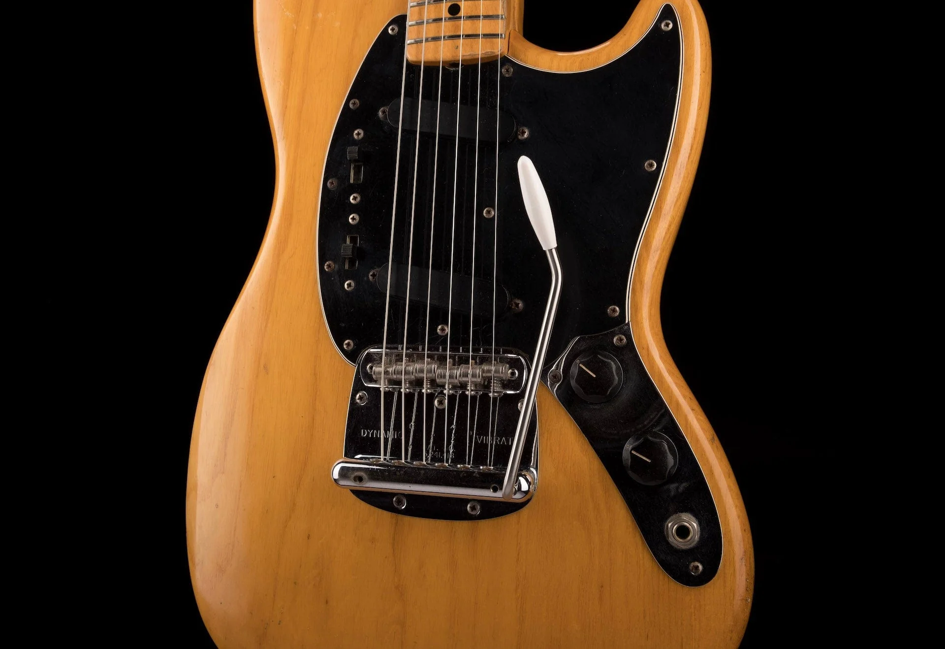 Vintage 1976 Fender Mustang Natural With OHSC - Image 6