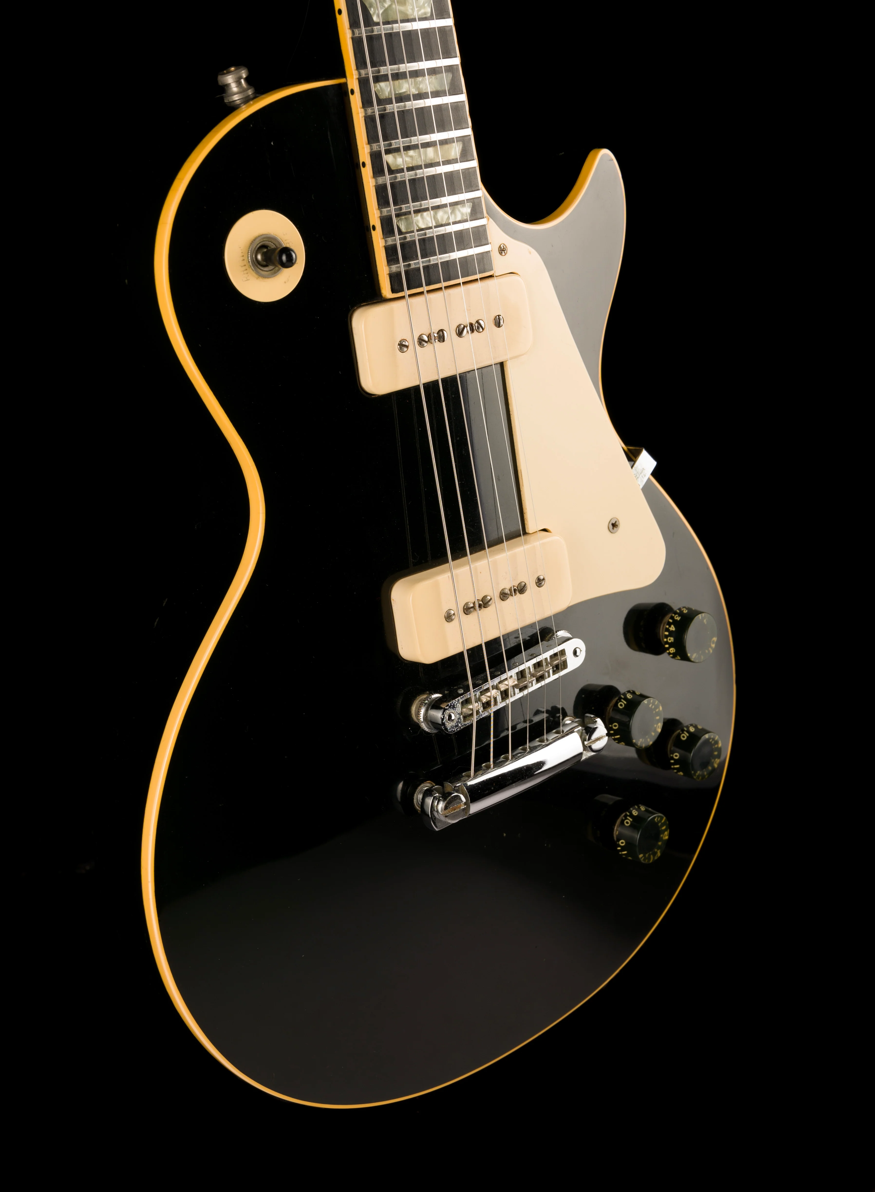 Pre Owned 1976 Gibson Les Paul Pro Deluxe Black With OHSC - Image 10