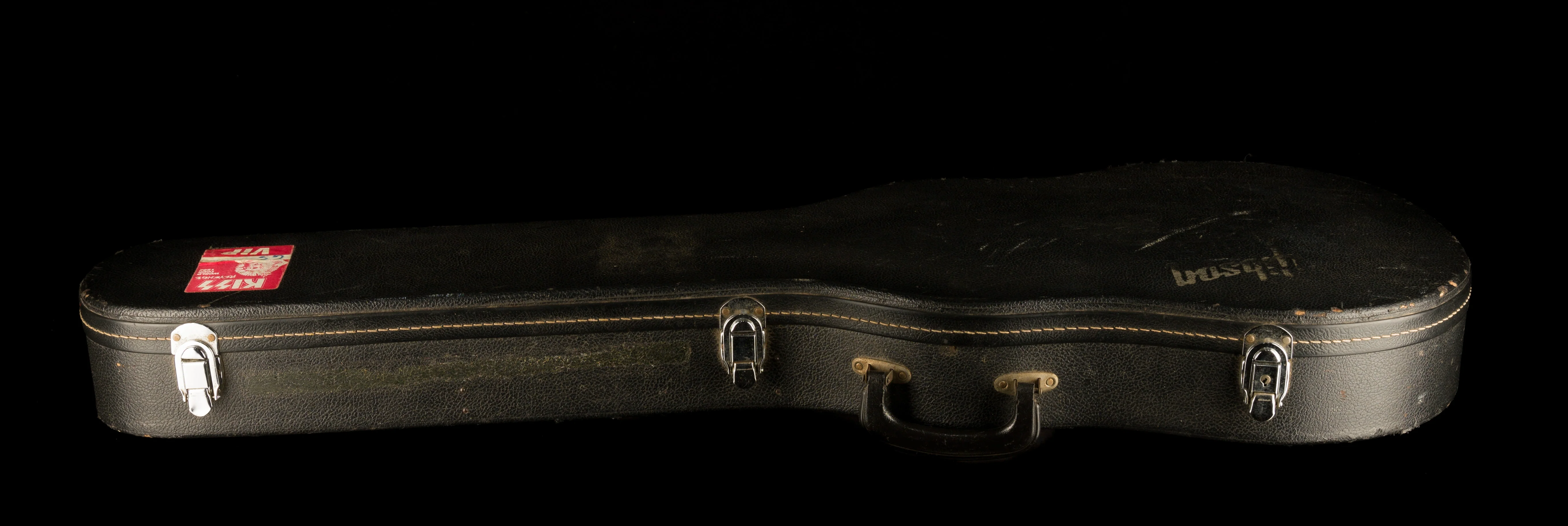 Pre Owned 1976 Gibson Les Paul Pro Deluxe Black With OHSC - Image 19