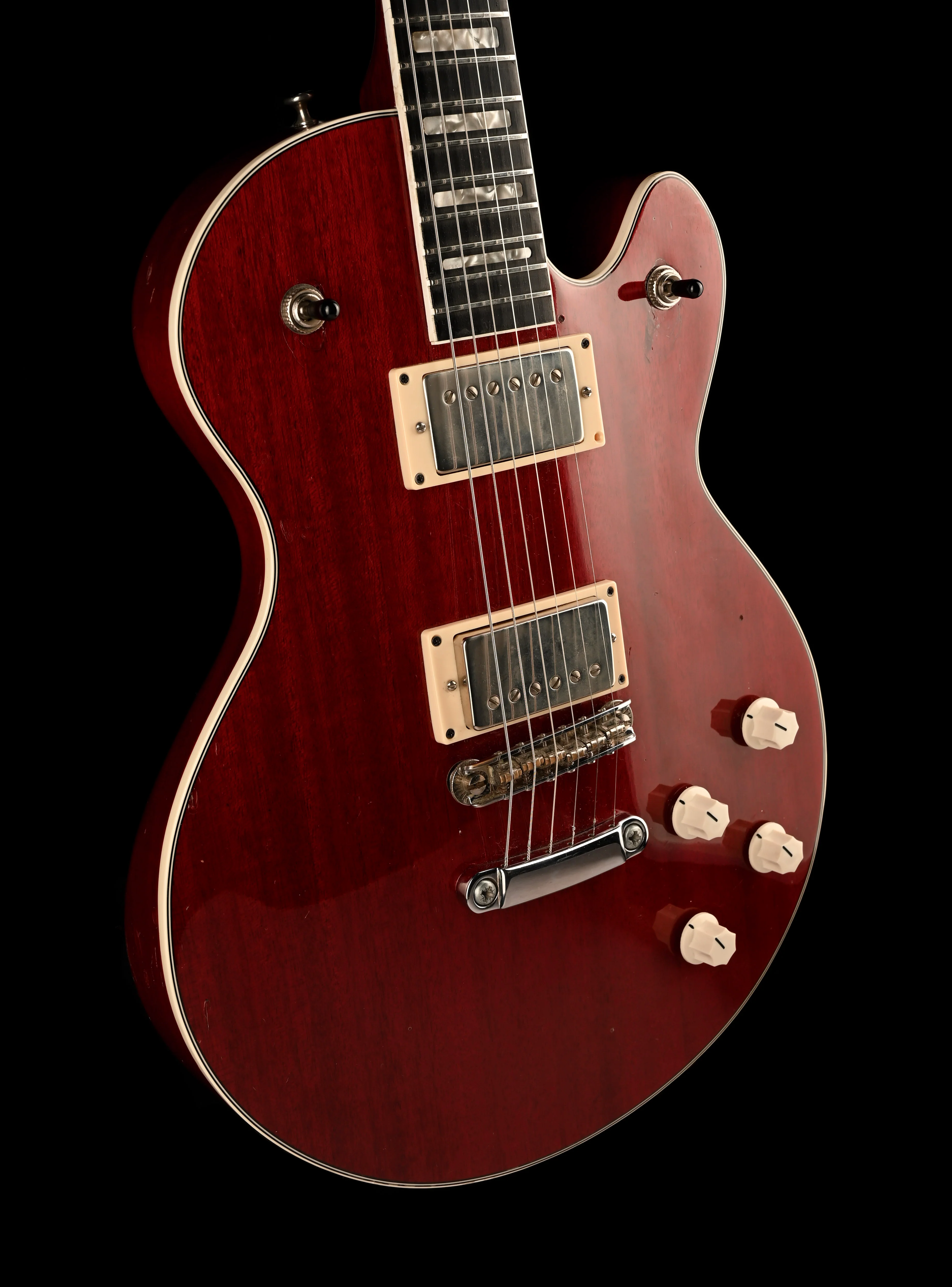 Vintage 1976 Hagstrom Swede Cherry Red Translucent With Case - Image 10