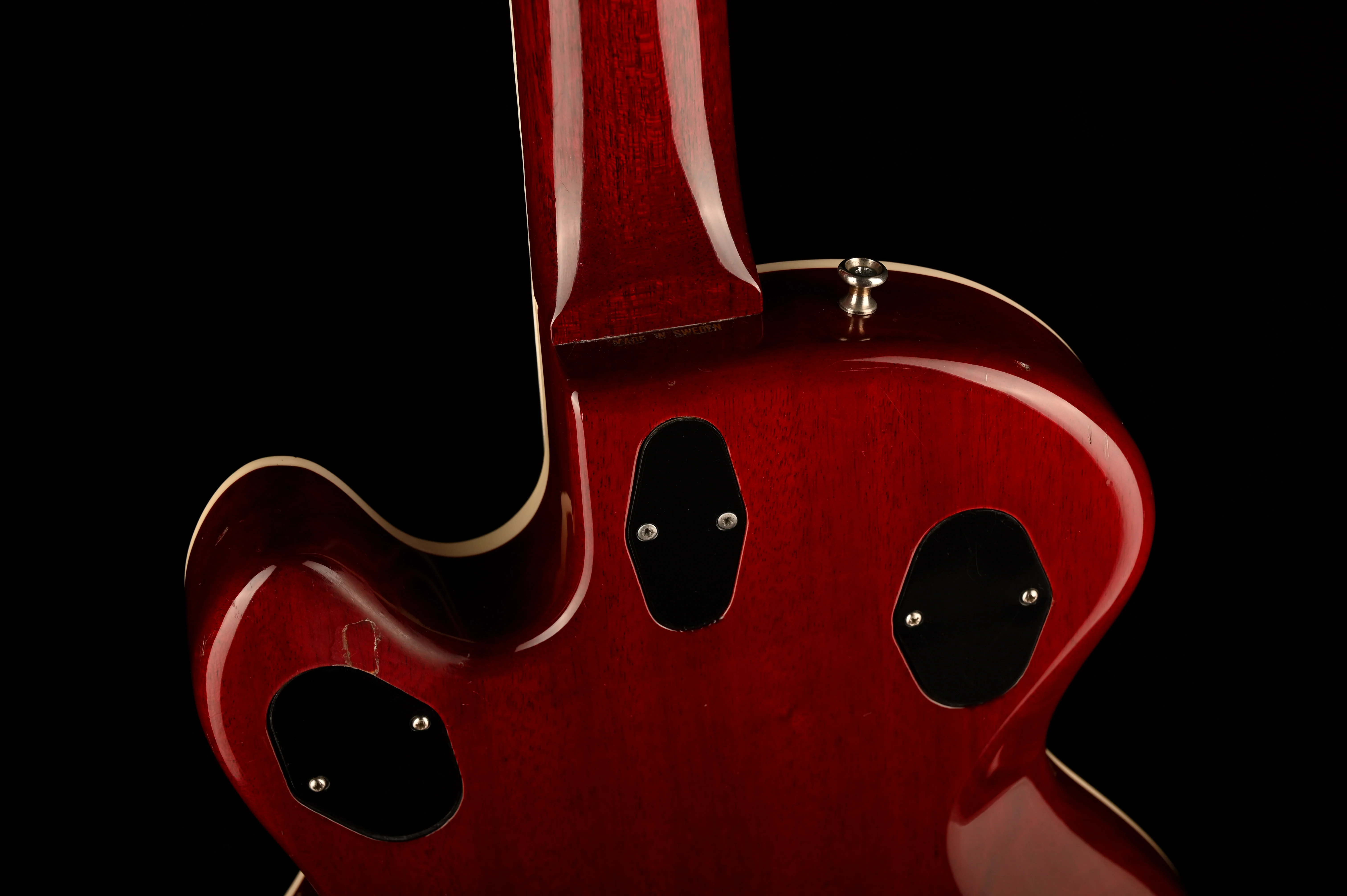 Vintage 1976 Hagstrom Swede Cherry Red Translucent With Case - Image 16