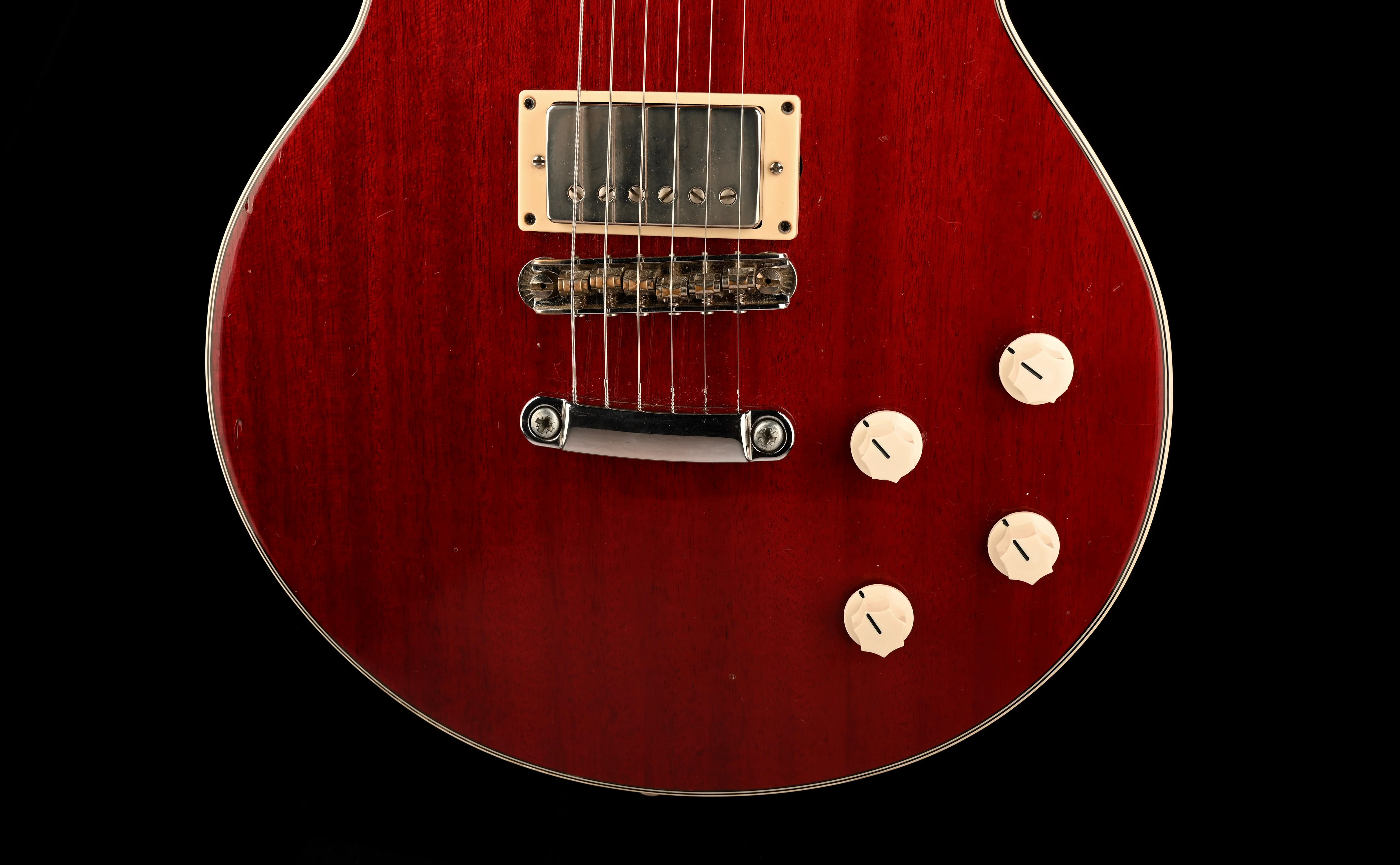 Vintage 1976 Hagstrom Swede Cherry Red Translucent With Case - Image 5