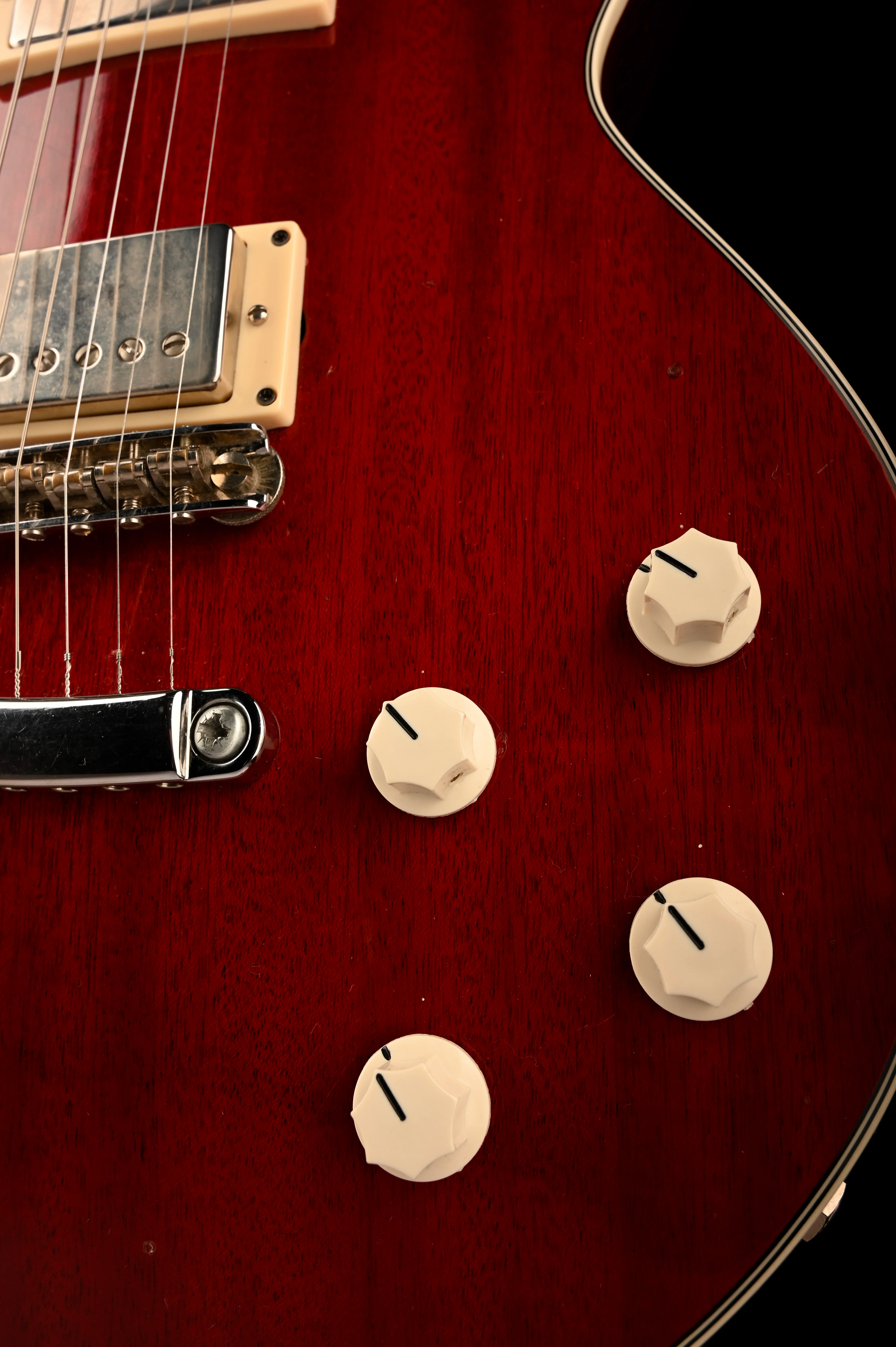 Vintage 1976 Hagstrom Swede Cherry Red Translucent With Case - Image 8