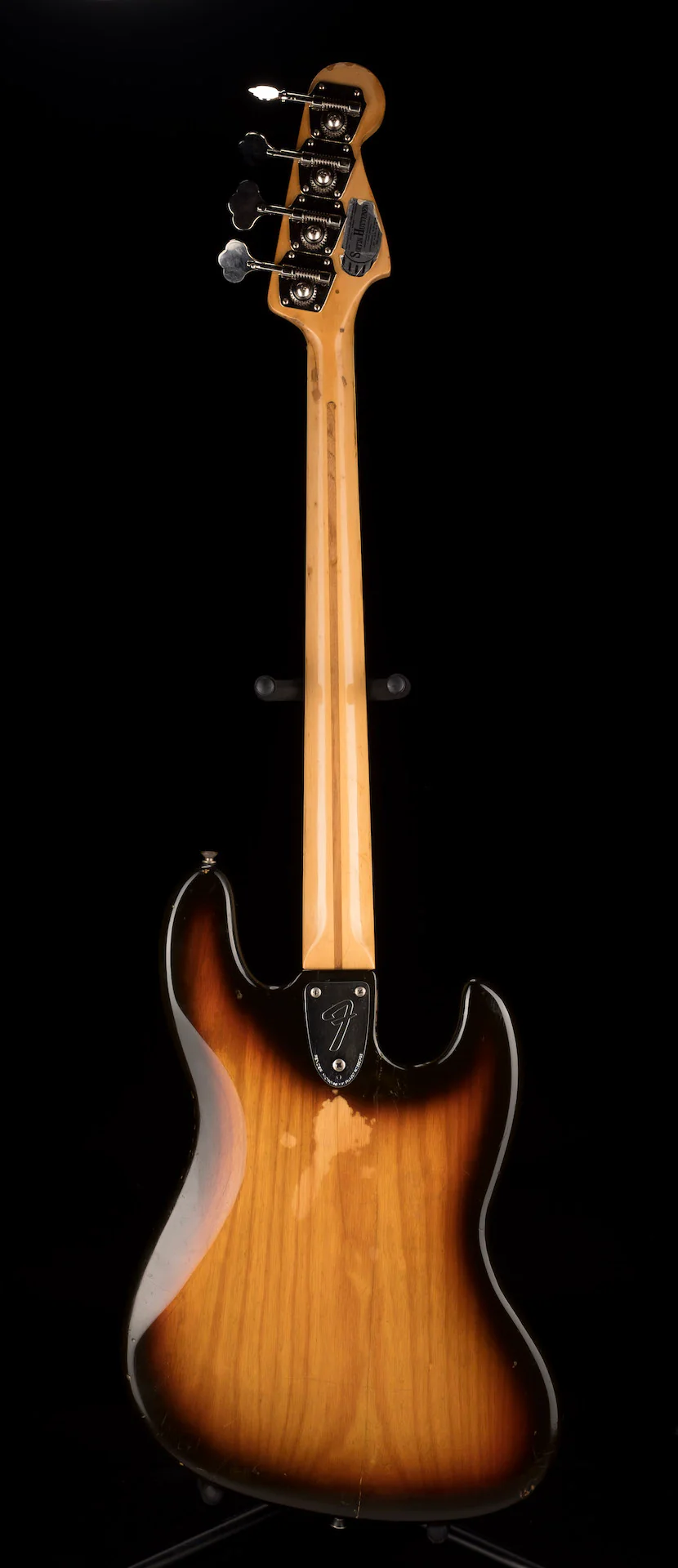 Pre Owned 1978 Fender Left-Handed Jazz Bass Sunburst Maple fretboard With OHSC - Image 15