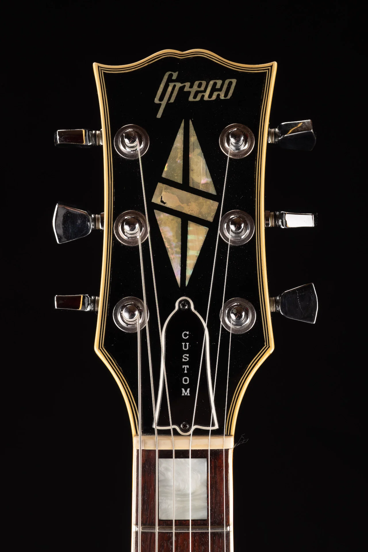 Pre Owned 1978 Greco EG600P Peter Frampton LP Custom 3-Pickup Black Beauty With OHSC - Image 13