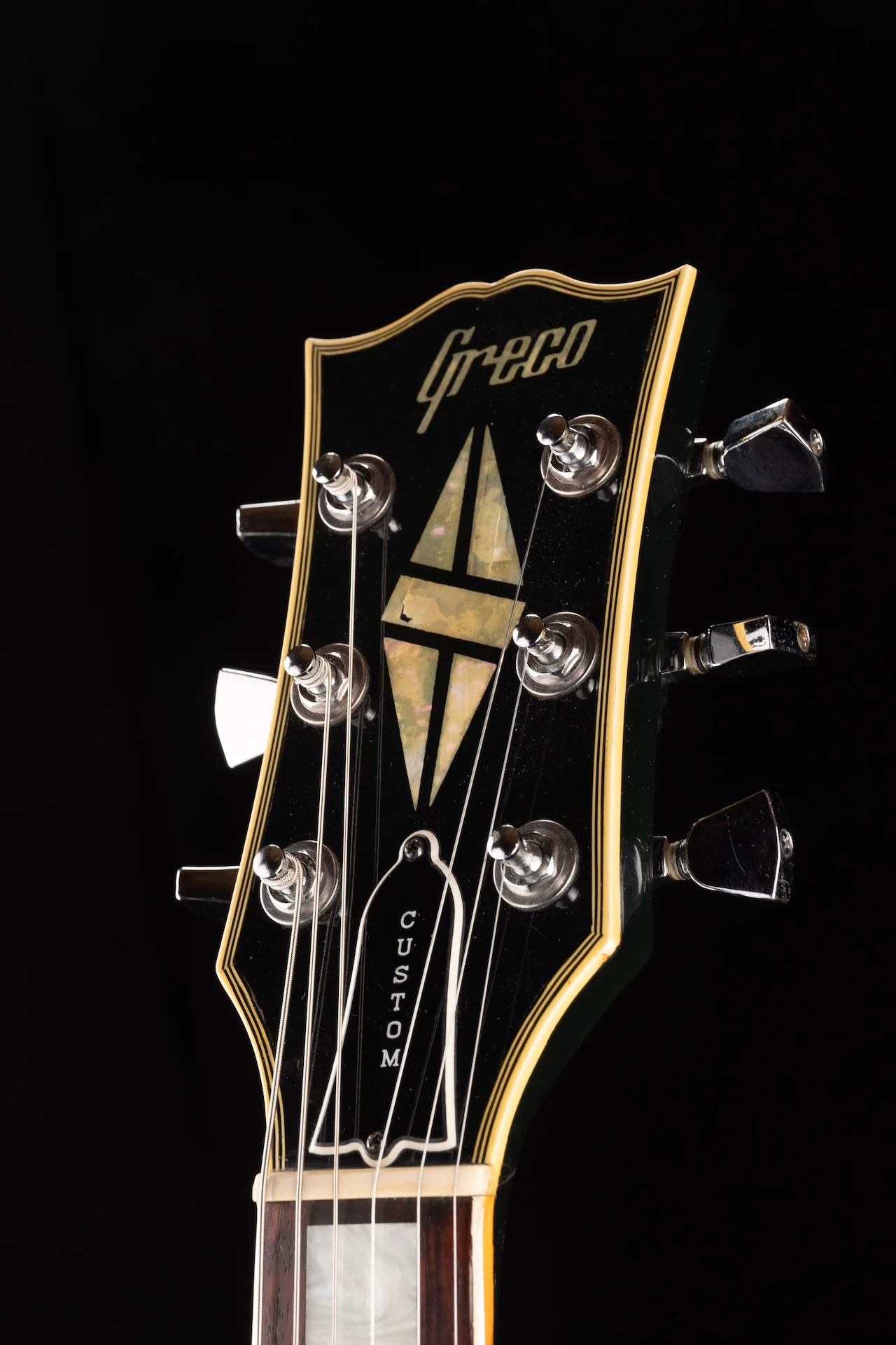Pre Owned 1978 Greco EG600P Peter Frampton LP Custom 3-Pickup Black Beauty With OHSC - Image 14