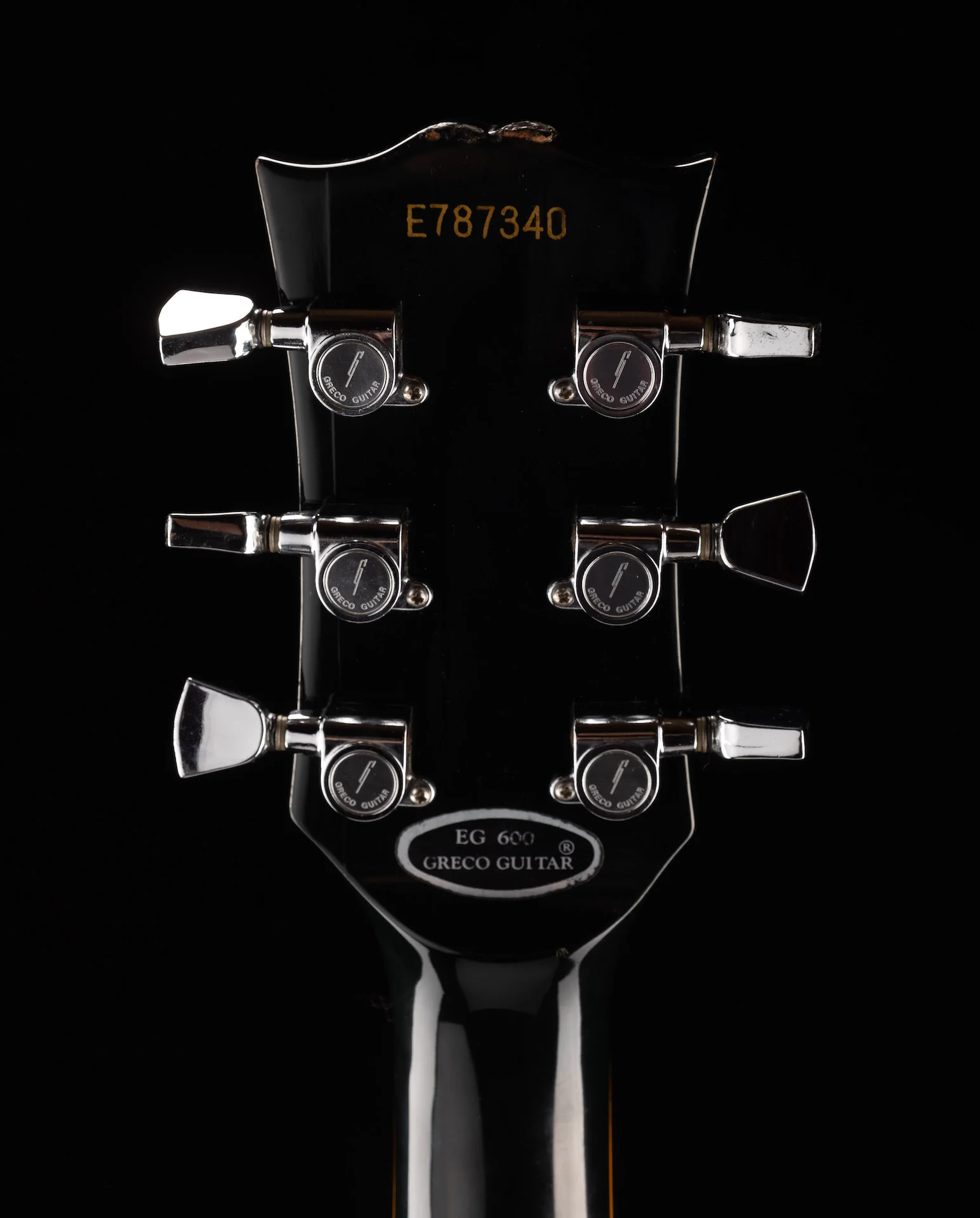 Pre Owned 1978 Greco EG600P Peter Frampton LP Custom 3-Pickup Black Beauty With OHSC - Image 16