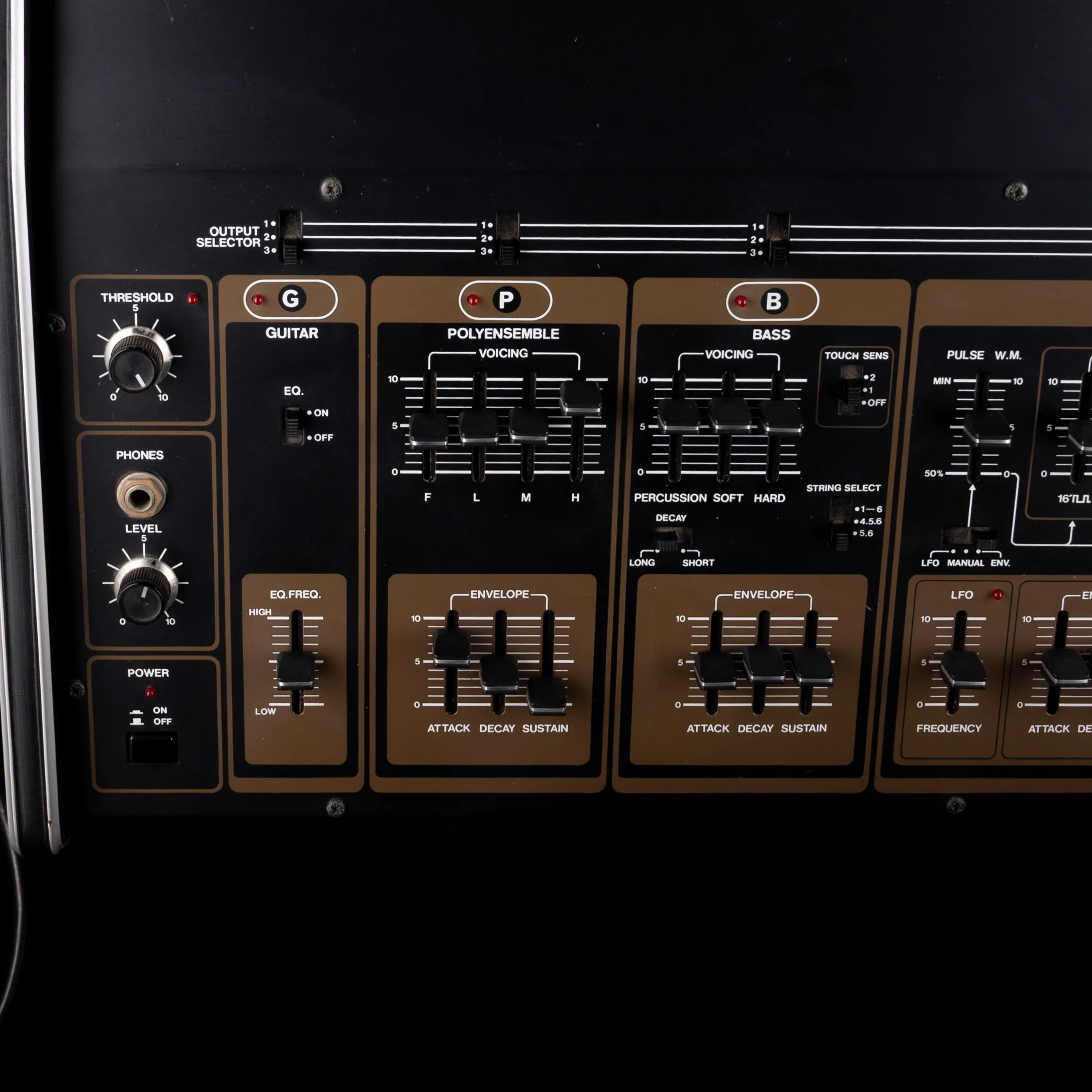 Vintage 1980 Roland GR-500 Guitar Synthesizer Sunburst And GS-500 Guitar Synth Module with OHSC - Image 15
