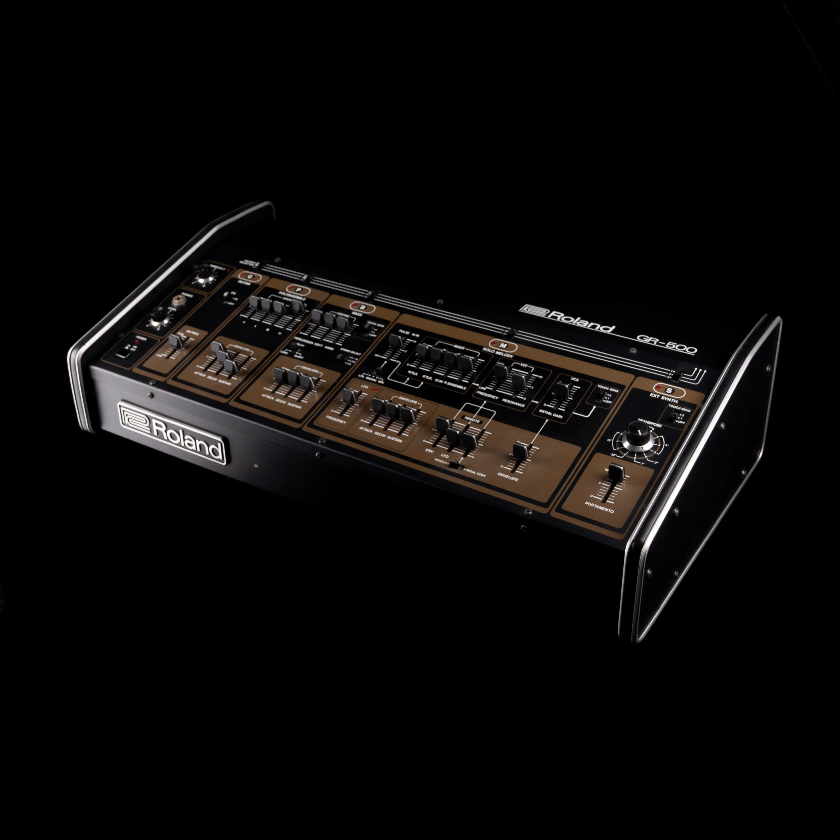Vintage 1980 Roland GR-500 Guitar Synthesizer Sunburst And GS-500 Guitar Synth Module with OHSC - Image 17