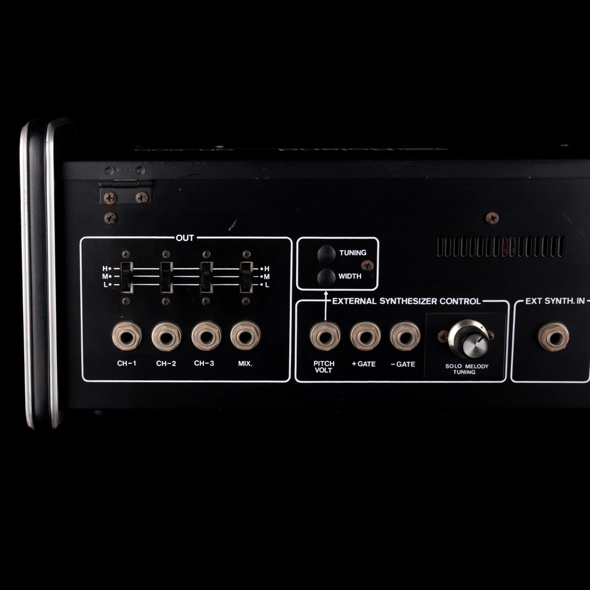 Vintage 1980 Roland GR-500 Guitar Synthesizer Sunburst And GS-500 Guitar Synth Module with OHSC - Image 19