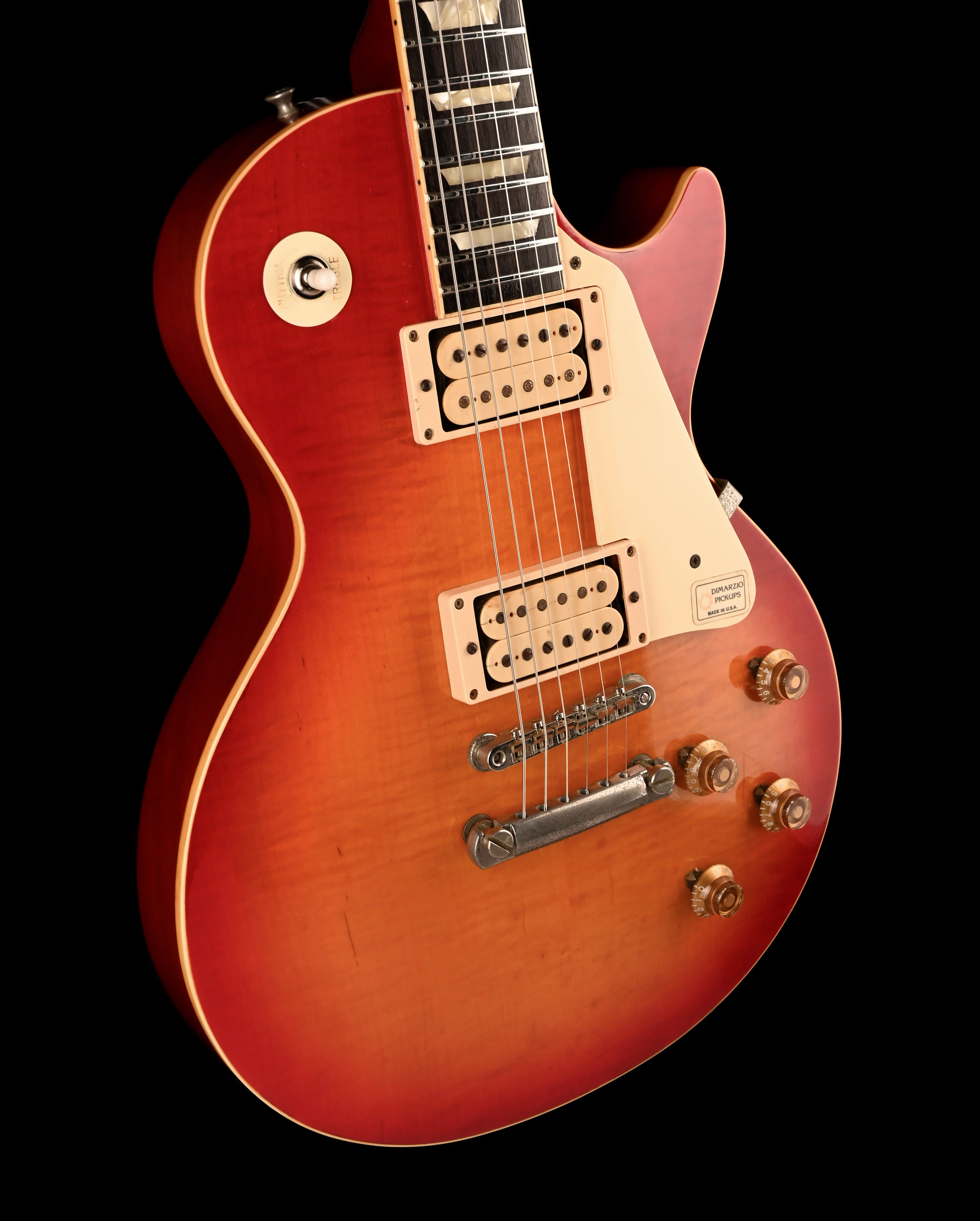 Vintage 1980 Tokai Reborn Old LP-style LS-120 Guitar Cherry Sunburst With OHSC - Image 10