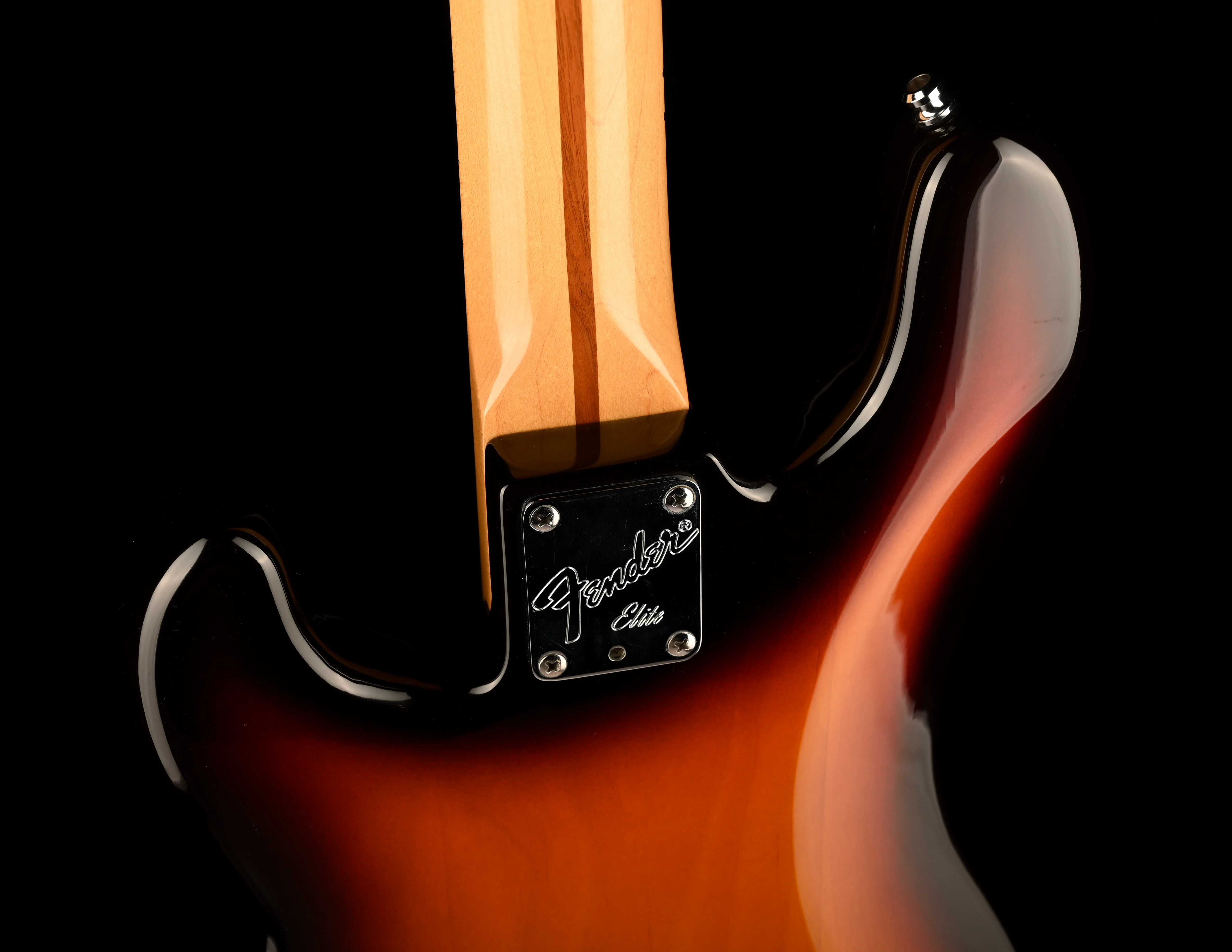 Vintage 1983 Fender Elite Precision Bass 3-Tone Sunburst with Case - Image 15