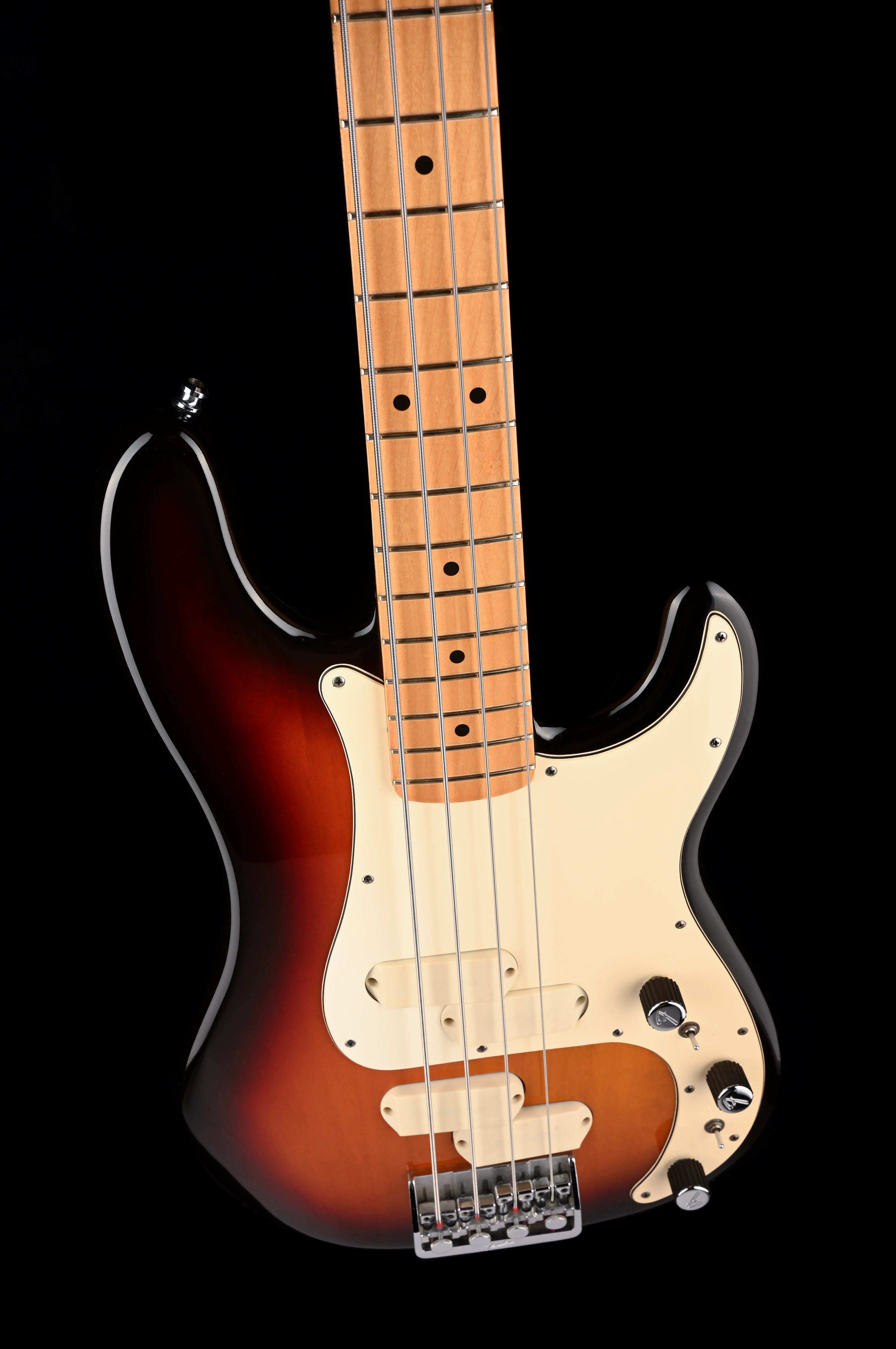 Vintage 1983 Fender Elite Precision Bass 3-Tone Sunburst with Case - Image 4