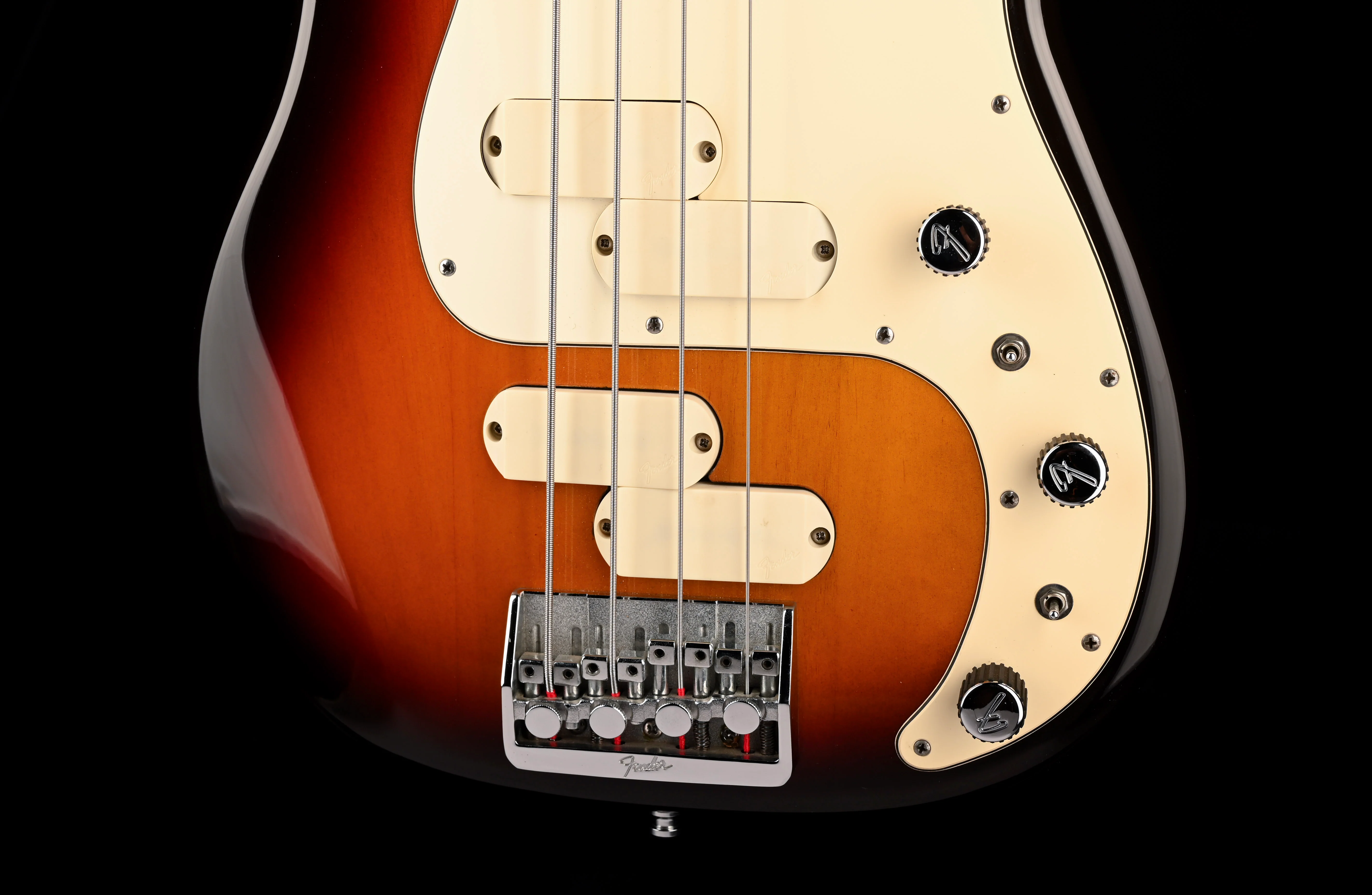Vintage 1983 Fender Elite Precision Bass 3-Tone Sunburst with Case - Image 5