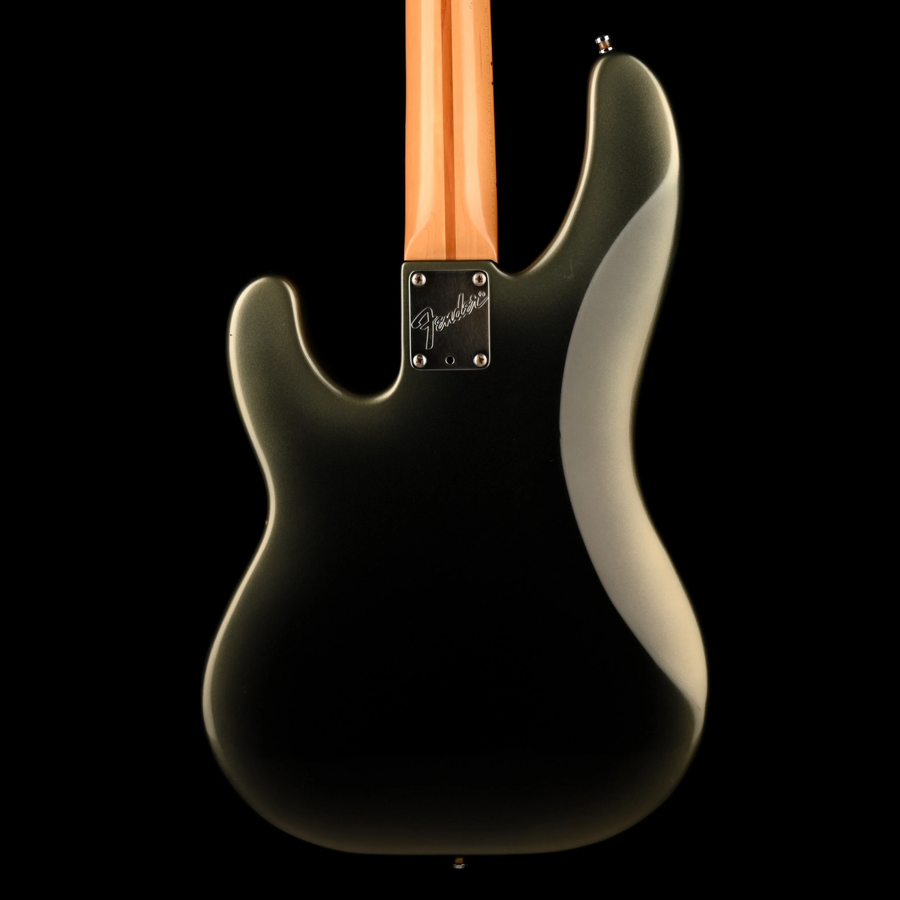 Vintage 1989 Fender Precision Bass Plus Black Pearl Burst With Gig Bag - Image 9
